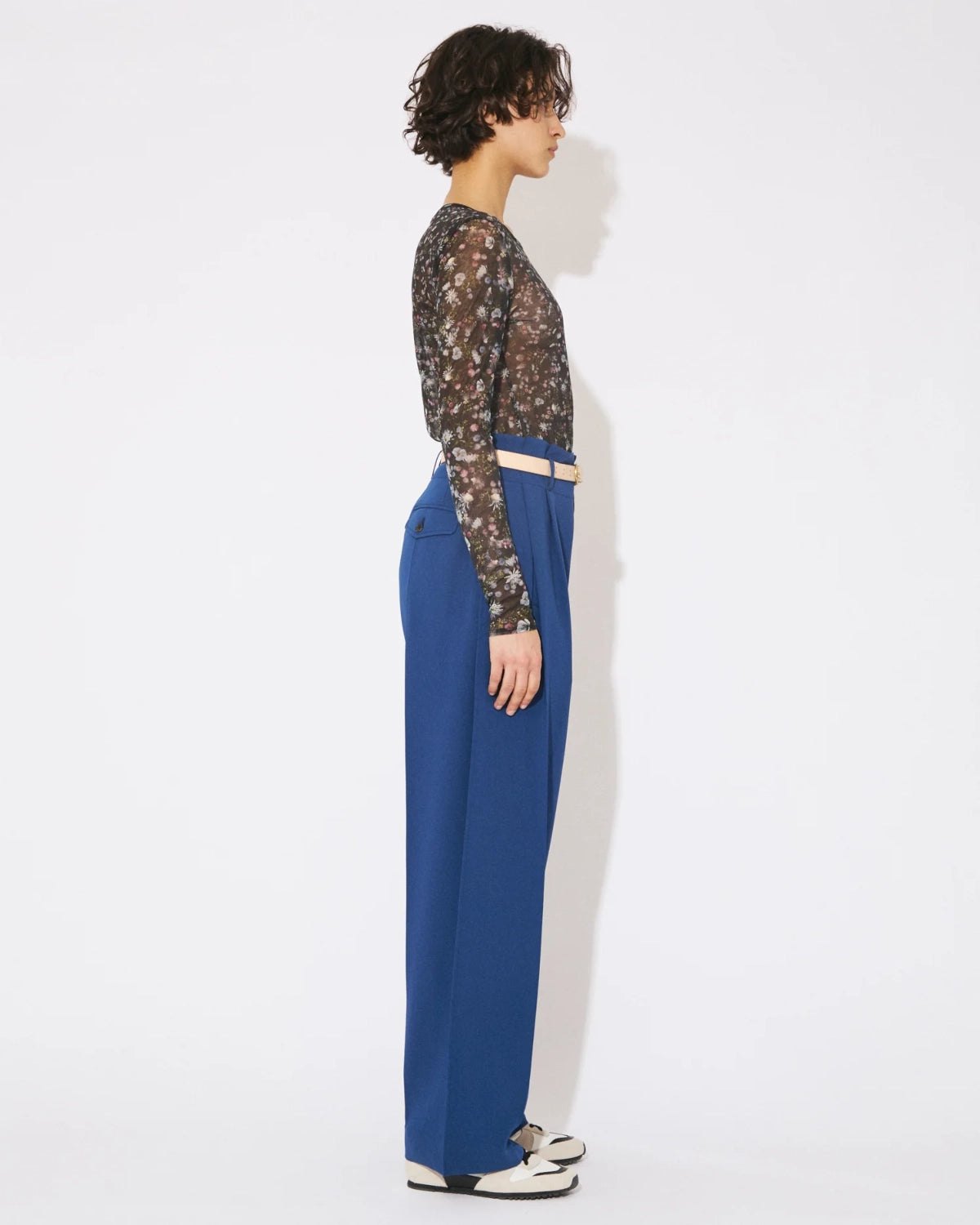 beautiful people / triacetate double cloth side 2tuck pants (1646105030)