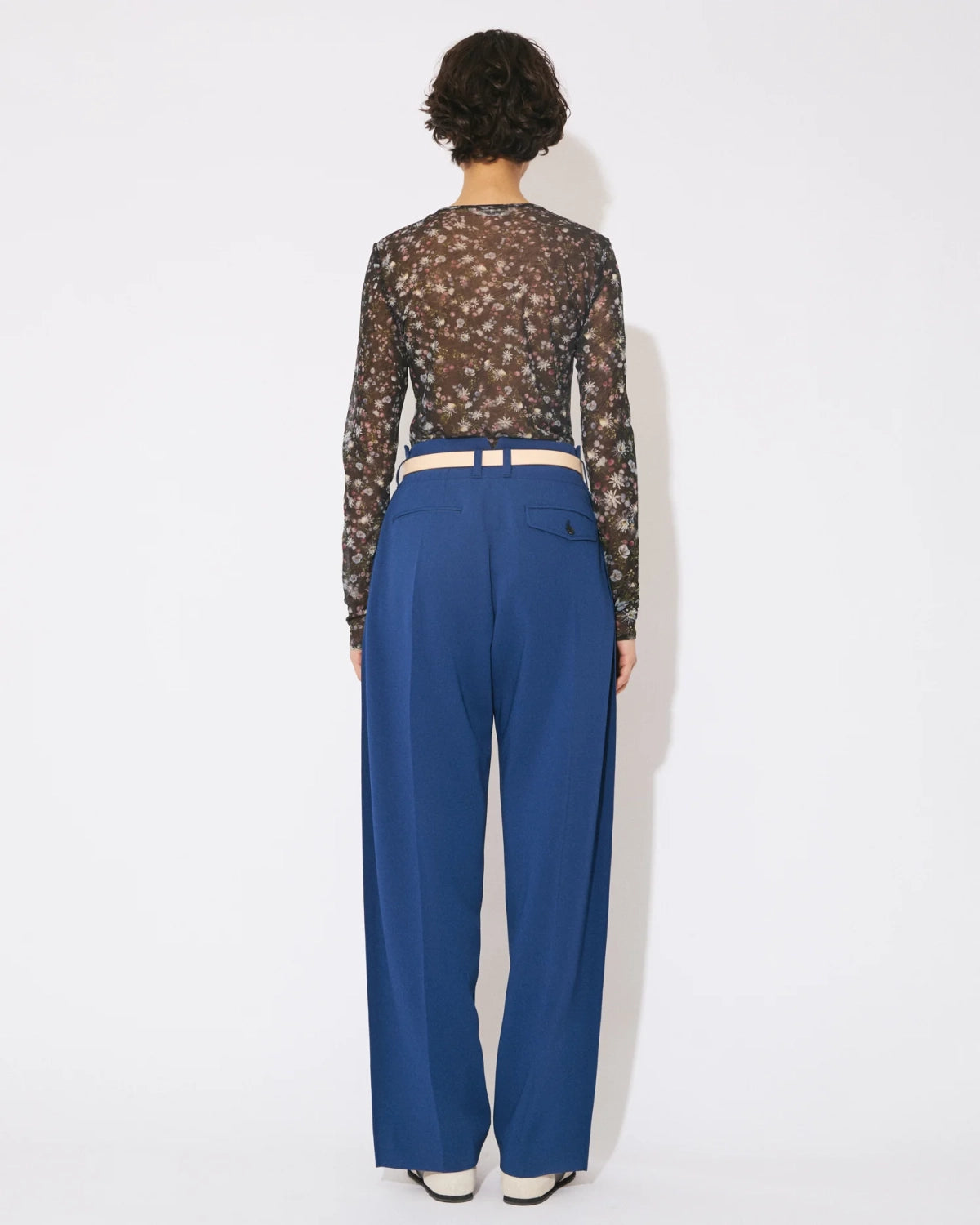 beautiful people / triacetate double cloth side 2tuck pants (1646105030)