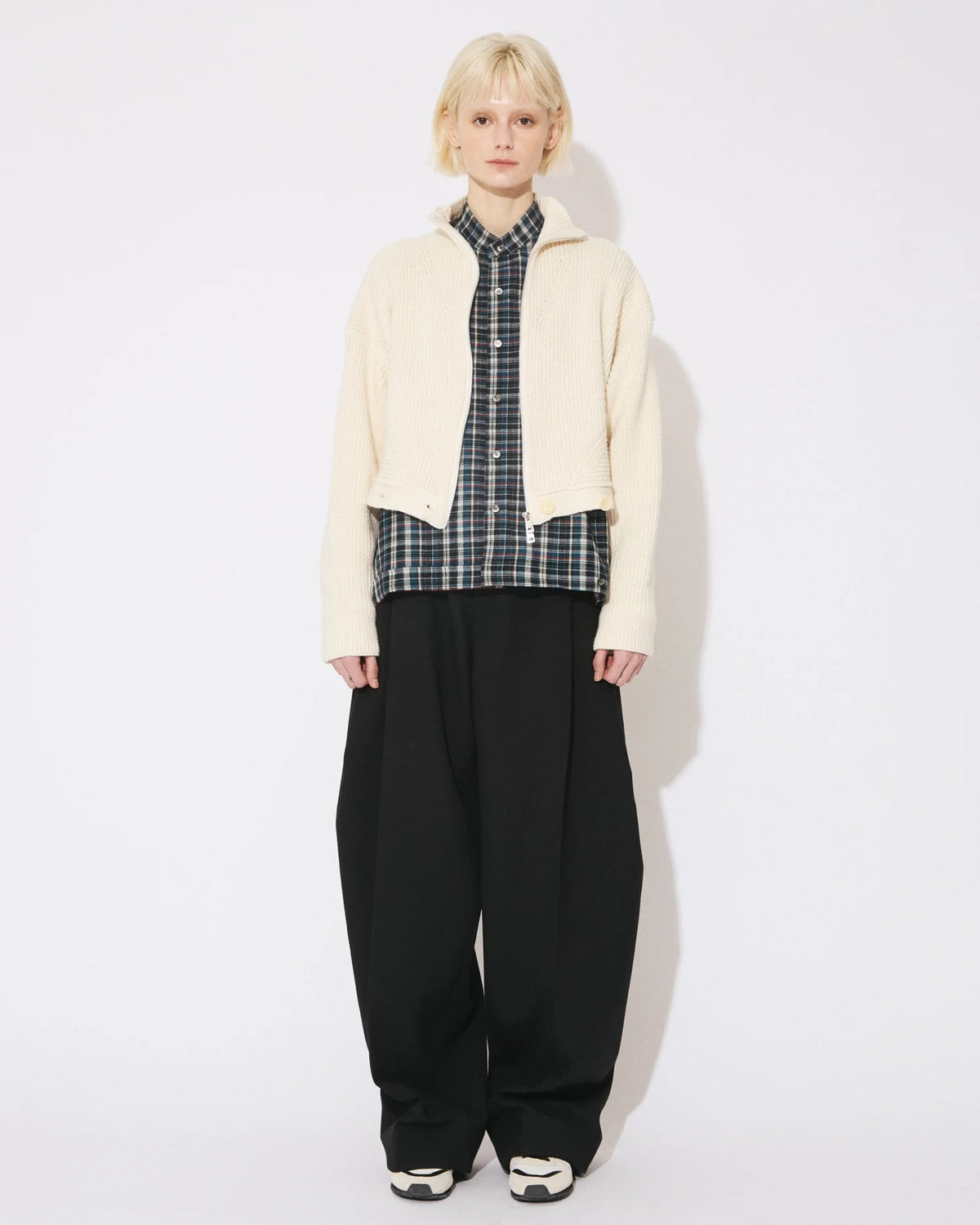 beautiful people / double-end fluffed cotton cardigan -Women's- (1646212001)