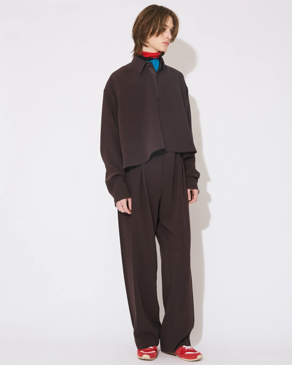 beautiful people / triacetate double cloth side 2tuck pants (1646105030)