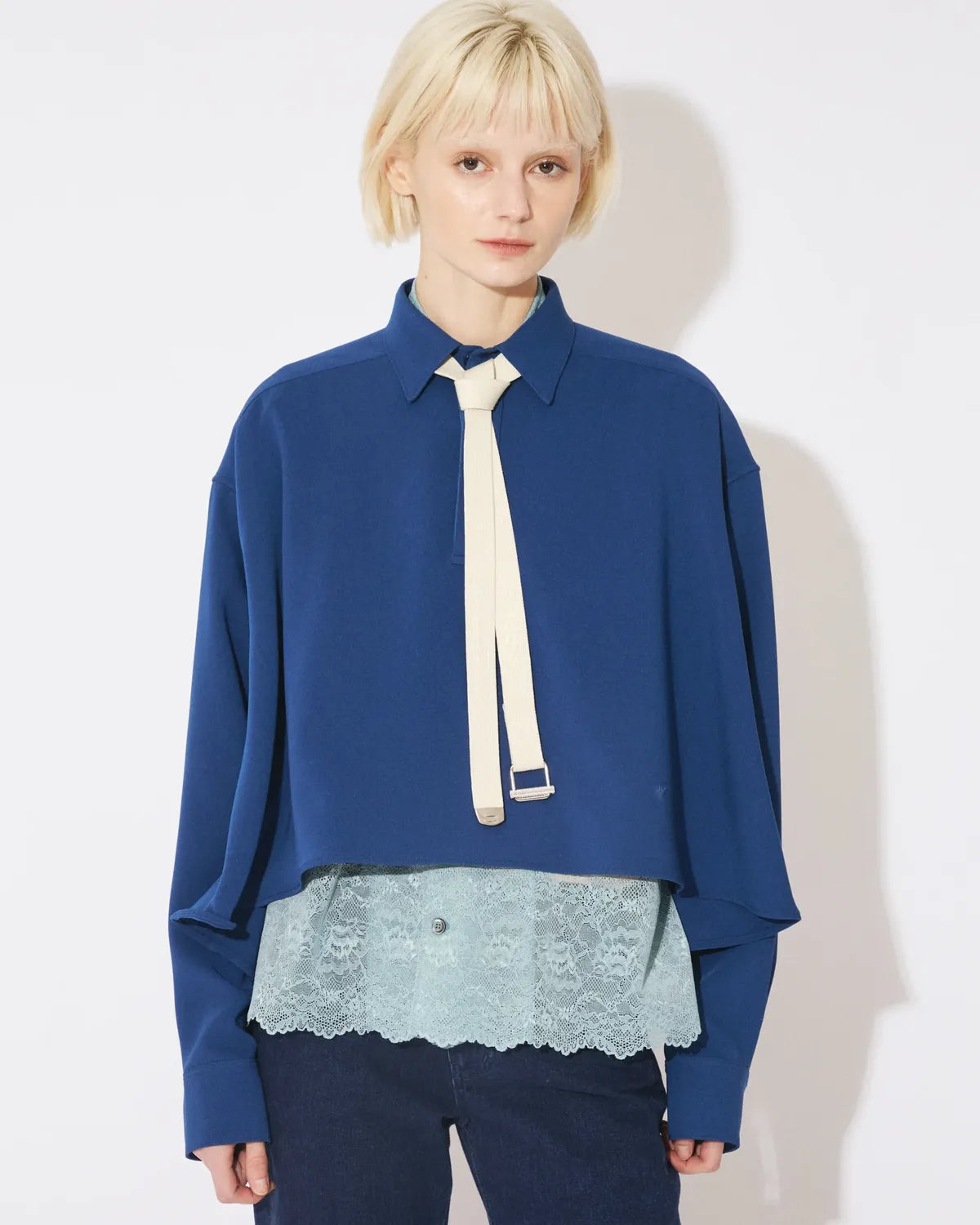 beautiful people / triacetate double cloth tailcoat shirt -Women's- (1646106001)