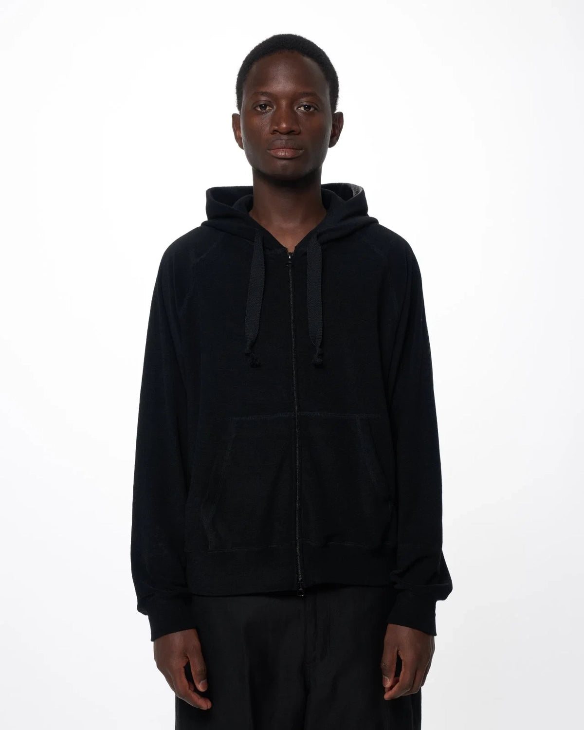 marka / Super 140s Washable Wool Pile Knit / Zip Parka (M26C14CS02C)