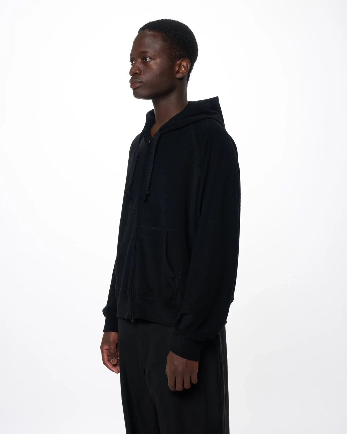 marka / Super 140s Washable Wool Pile Knit / Zip Parka (M26C14CS02C)