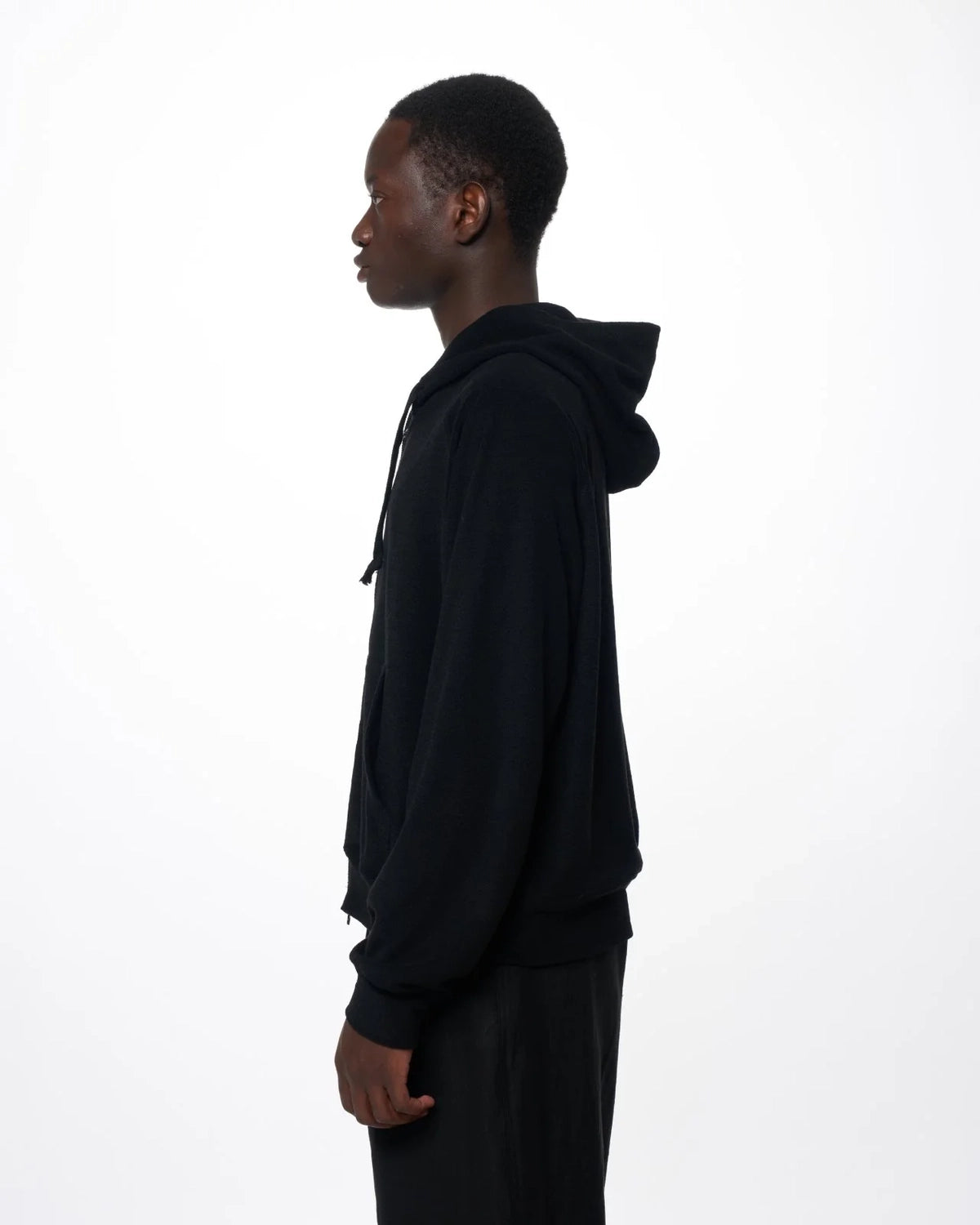 marka / Super 140s Washable Wool Pile Knit / Zip Parka (M26C14CS02C)