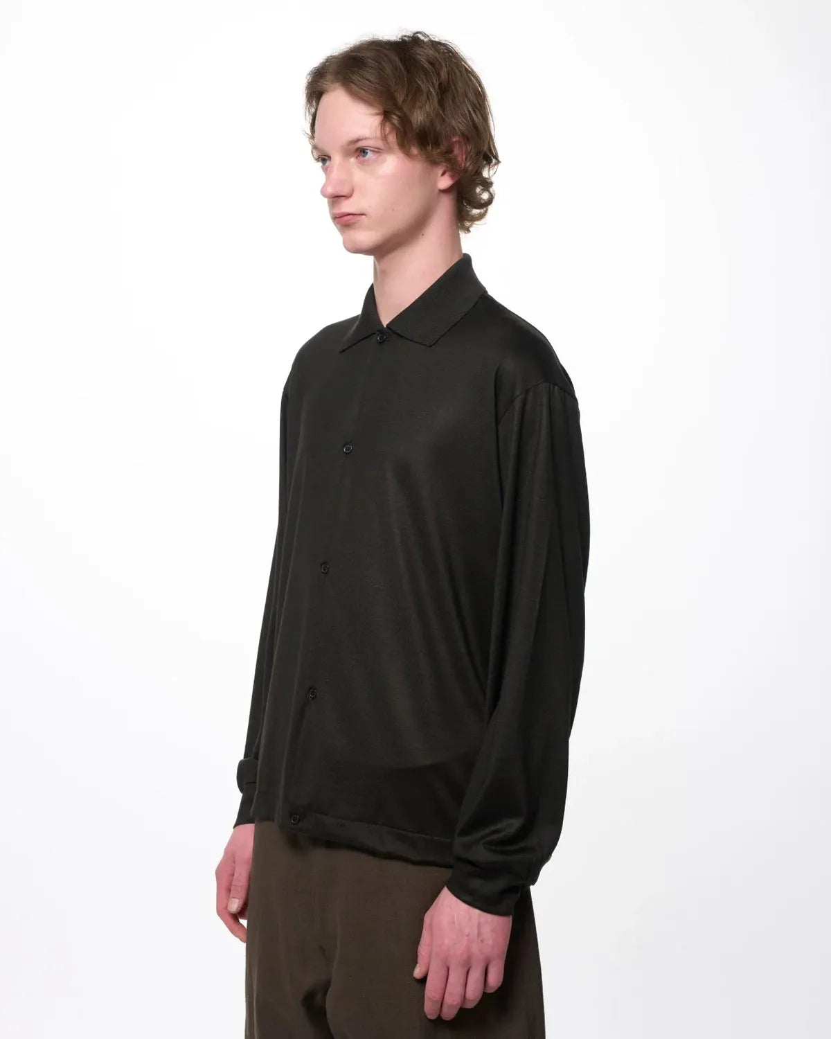 marka / Super 100s Washable Wool Jersey / Shirt Cardigan (M26C15CS01C)
