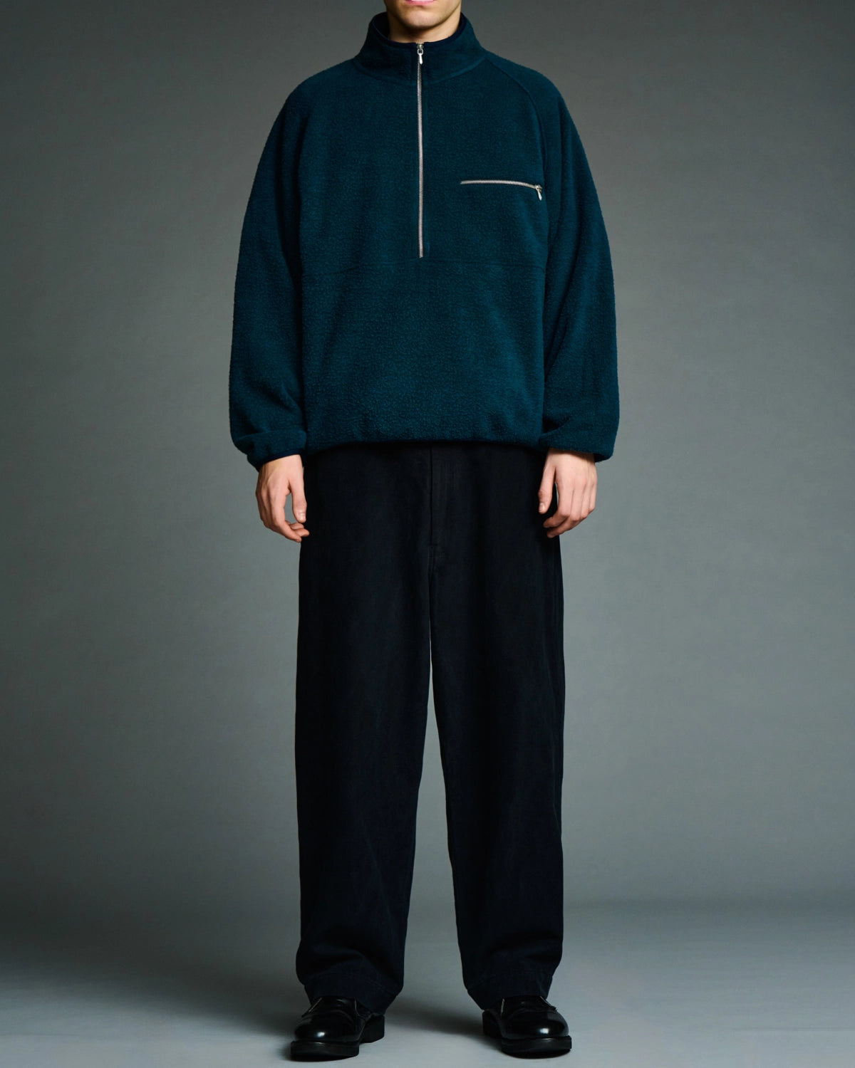 A.PRESSE / Vintage Silk Fleece Harf ZIP Jacket (26AAP-01-29)