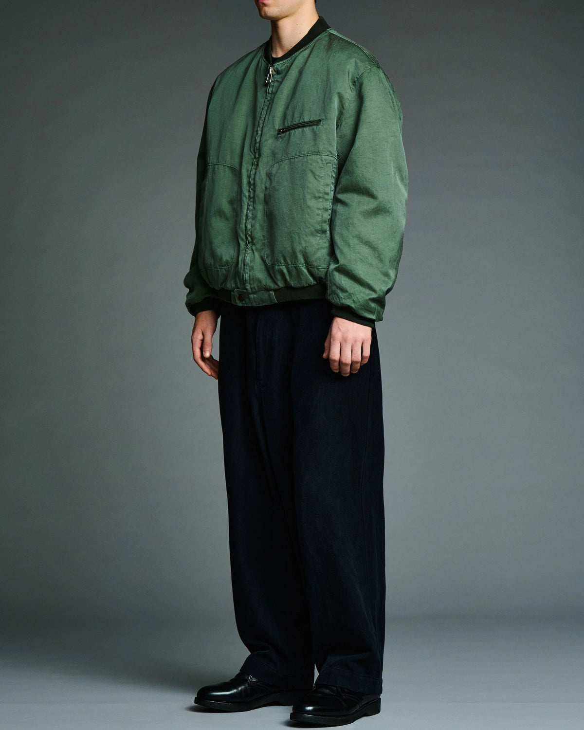 A.PRESSE / Vintage Silk Air Force Jacket (26AAP-01-33)