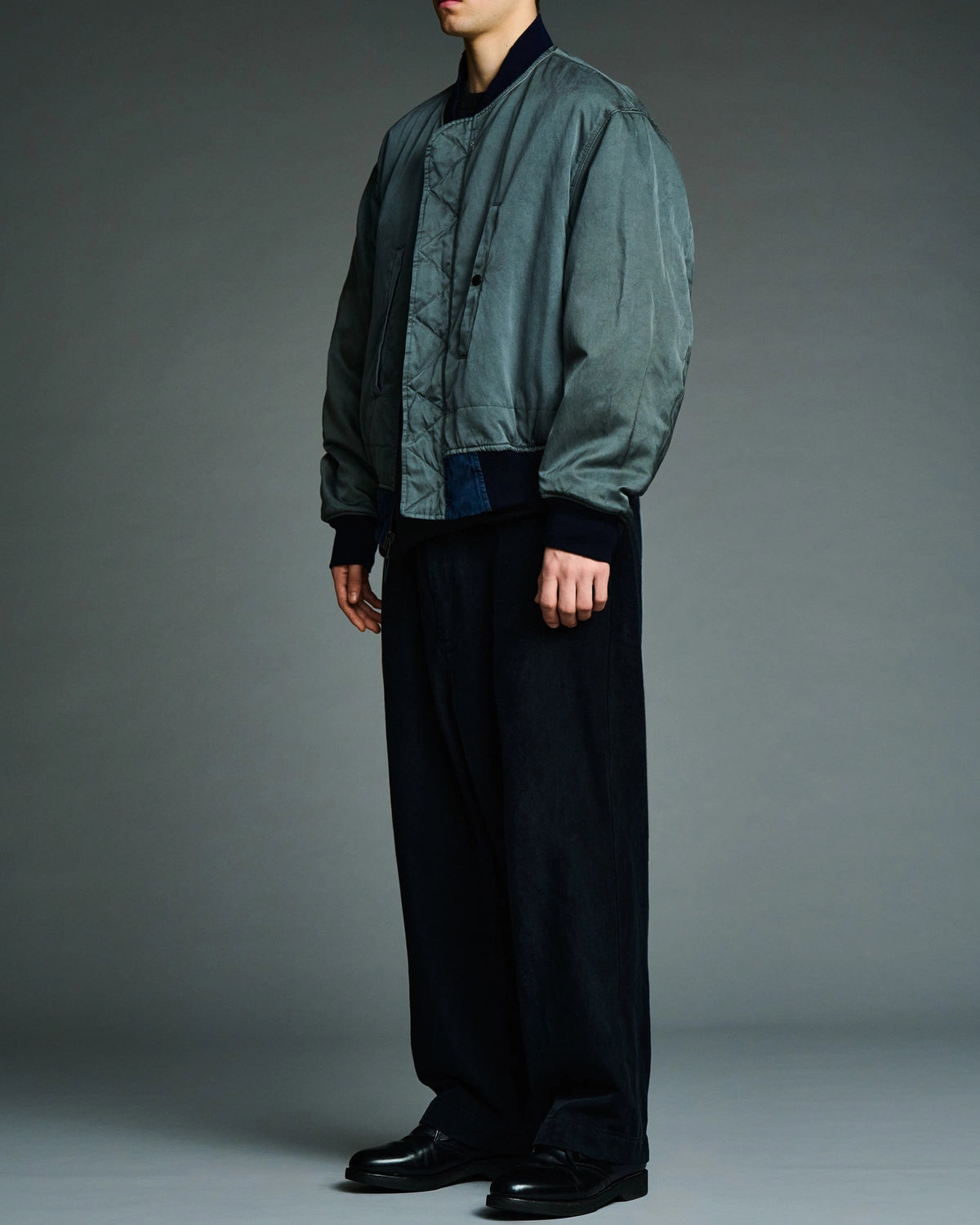 A.PRESSE / Vintage Silk B-15C Flight Jacket (26AAP-01-34)