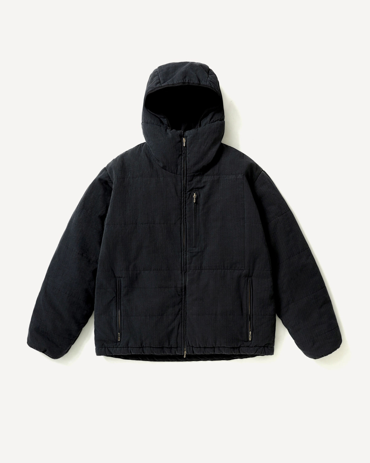 A.PRESSE の Washed Cotton Silk Linen Padded Jacket (26AAP-01-36)