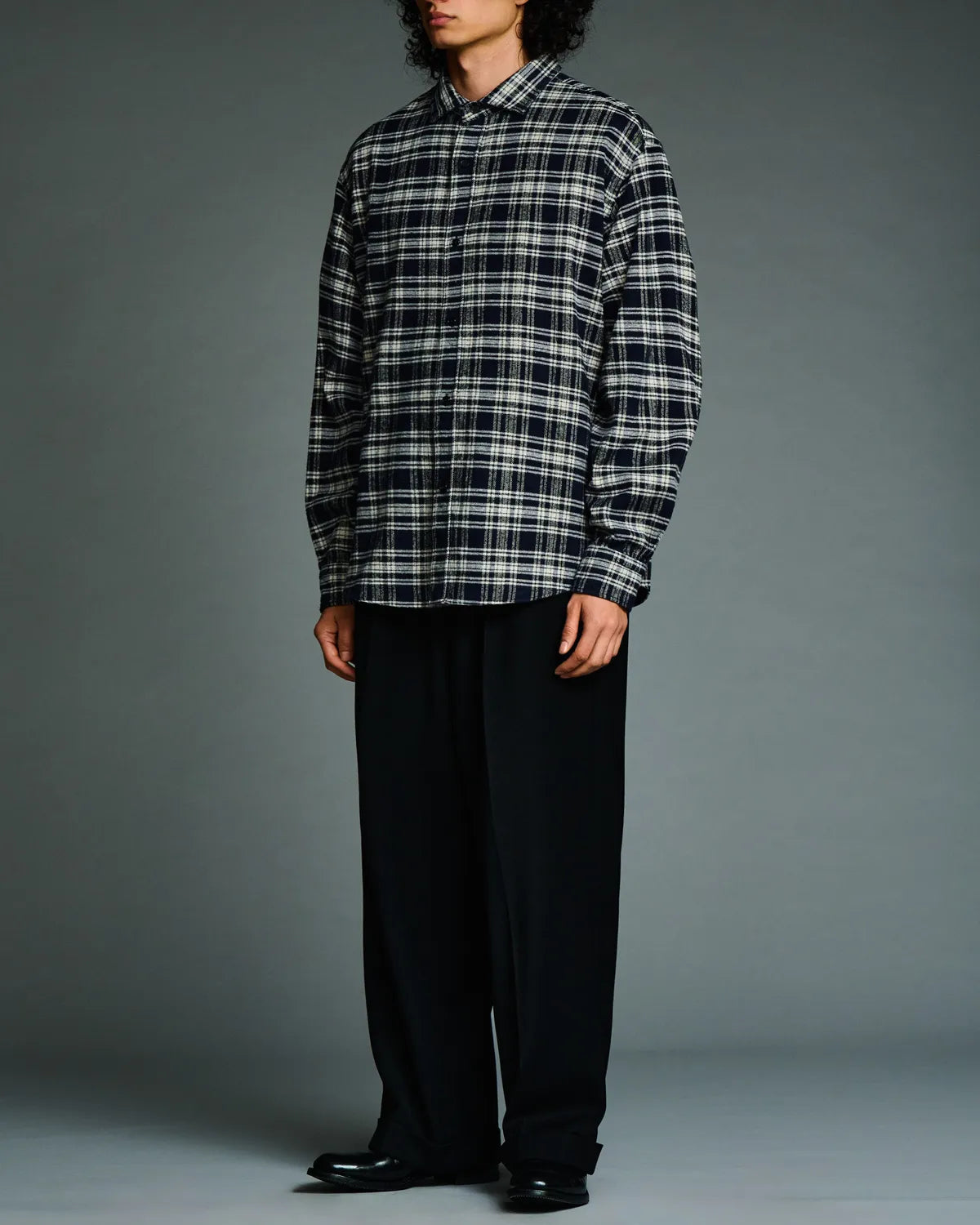 A.PRESSE / Vintage Black Chambray Work Jacket (26AAP-02-08)