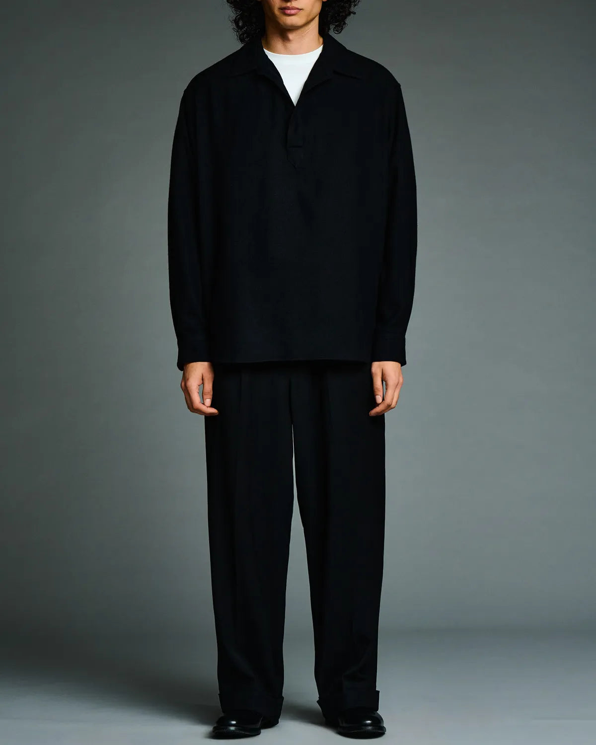 A.PRESSE / Wool Skipper Shirt (26AAP-02-17)
