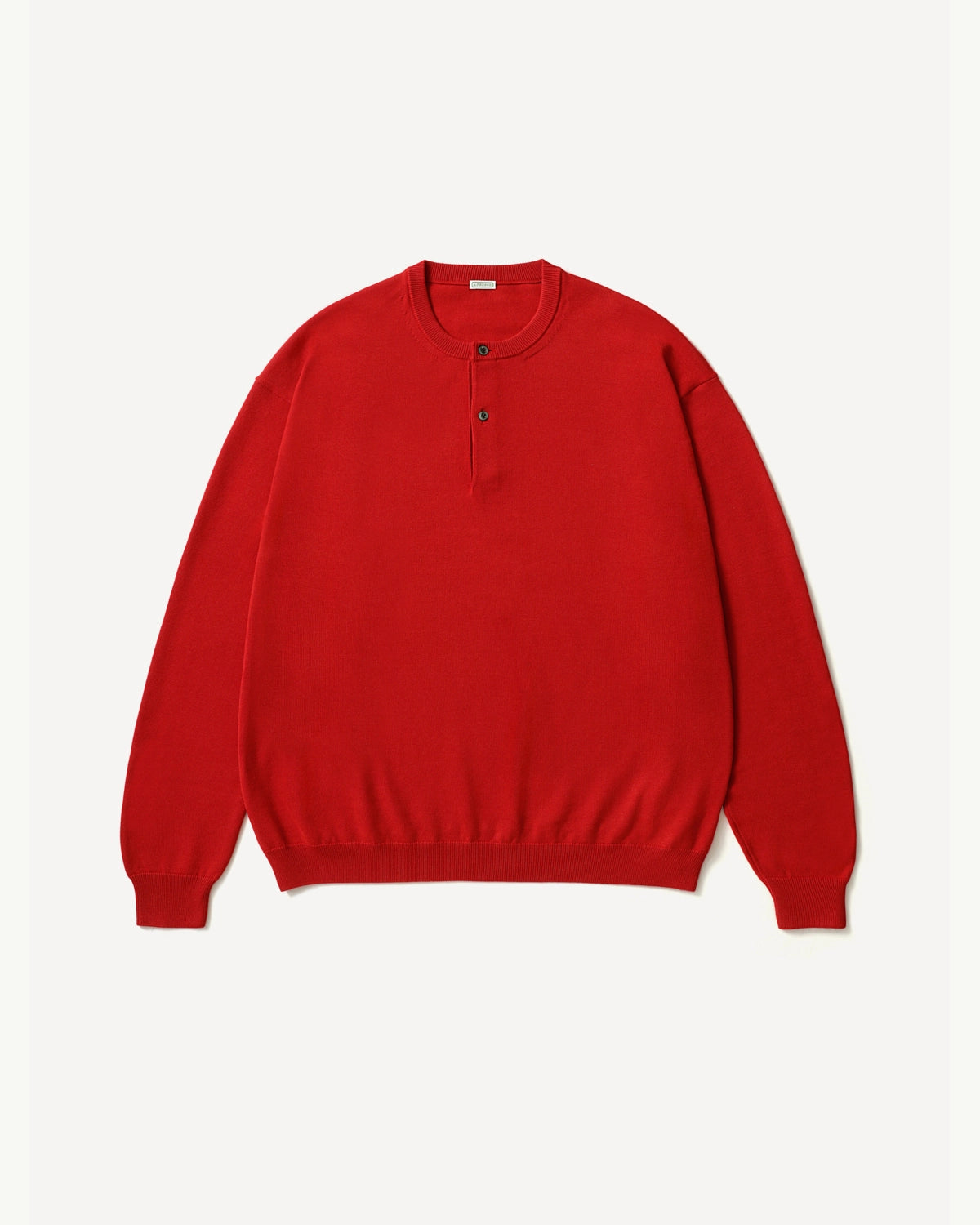A.PRESSE / Wool Knit Henley Neck Sweater (26AAP-03-05)