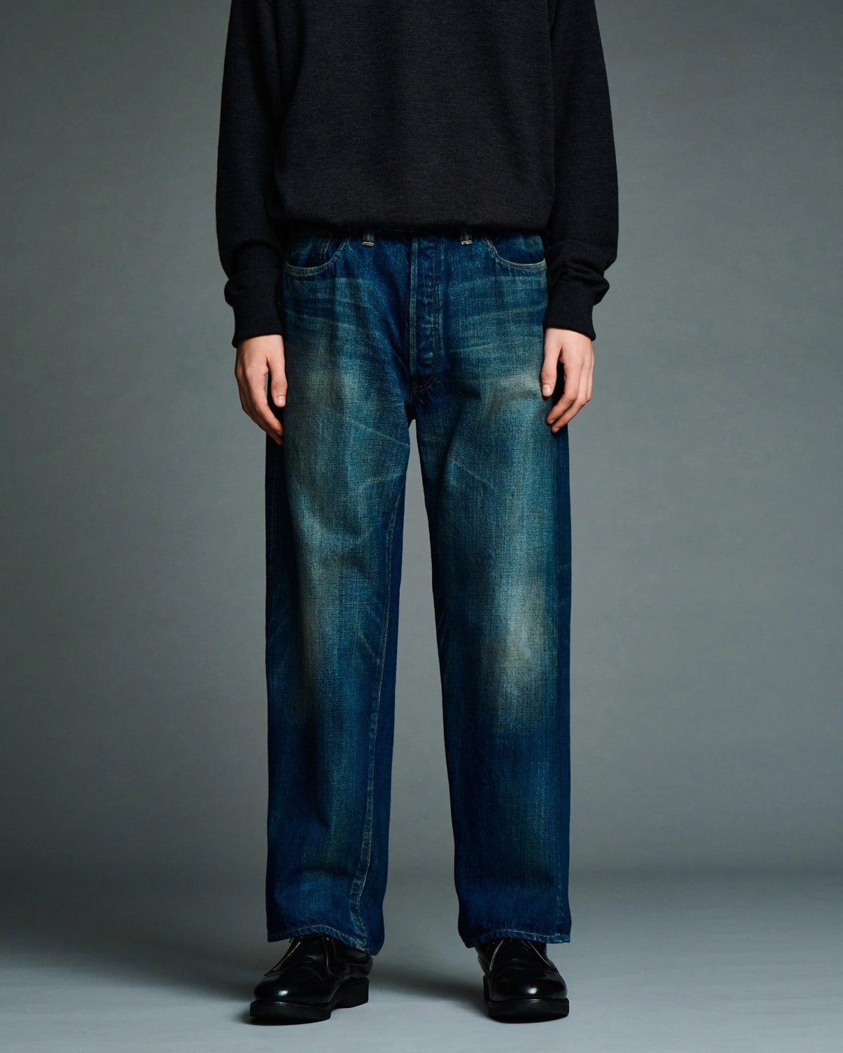 A.PRESSE / Vintage Washed Straight Denim Pants (26AAP-04-50)