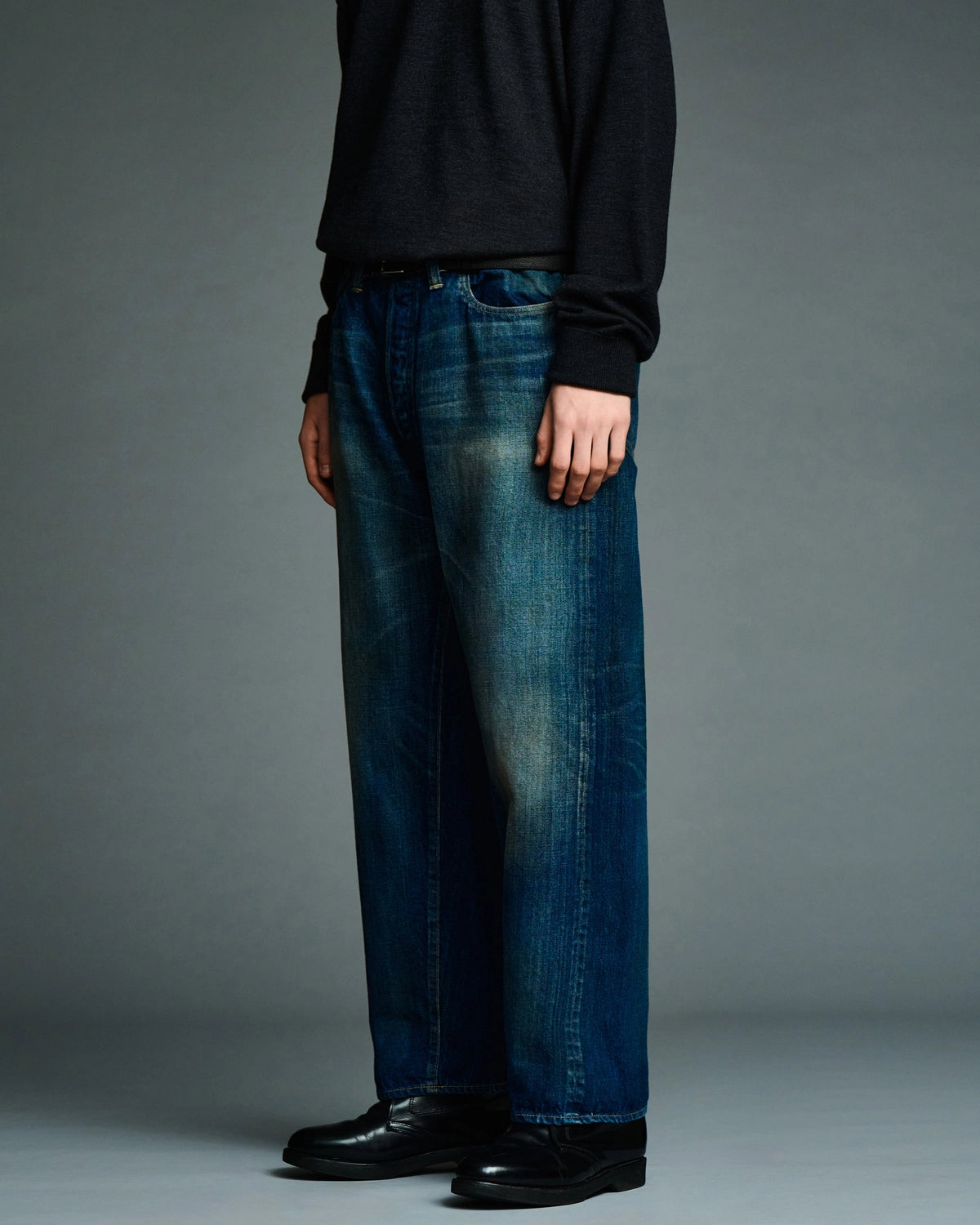 A.PRESSE / Vintage Washed Straight Denim Pants (26AAP-04-50)