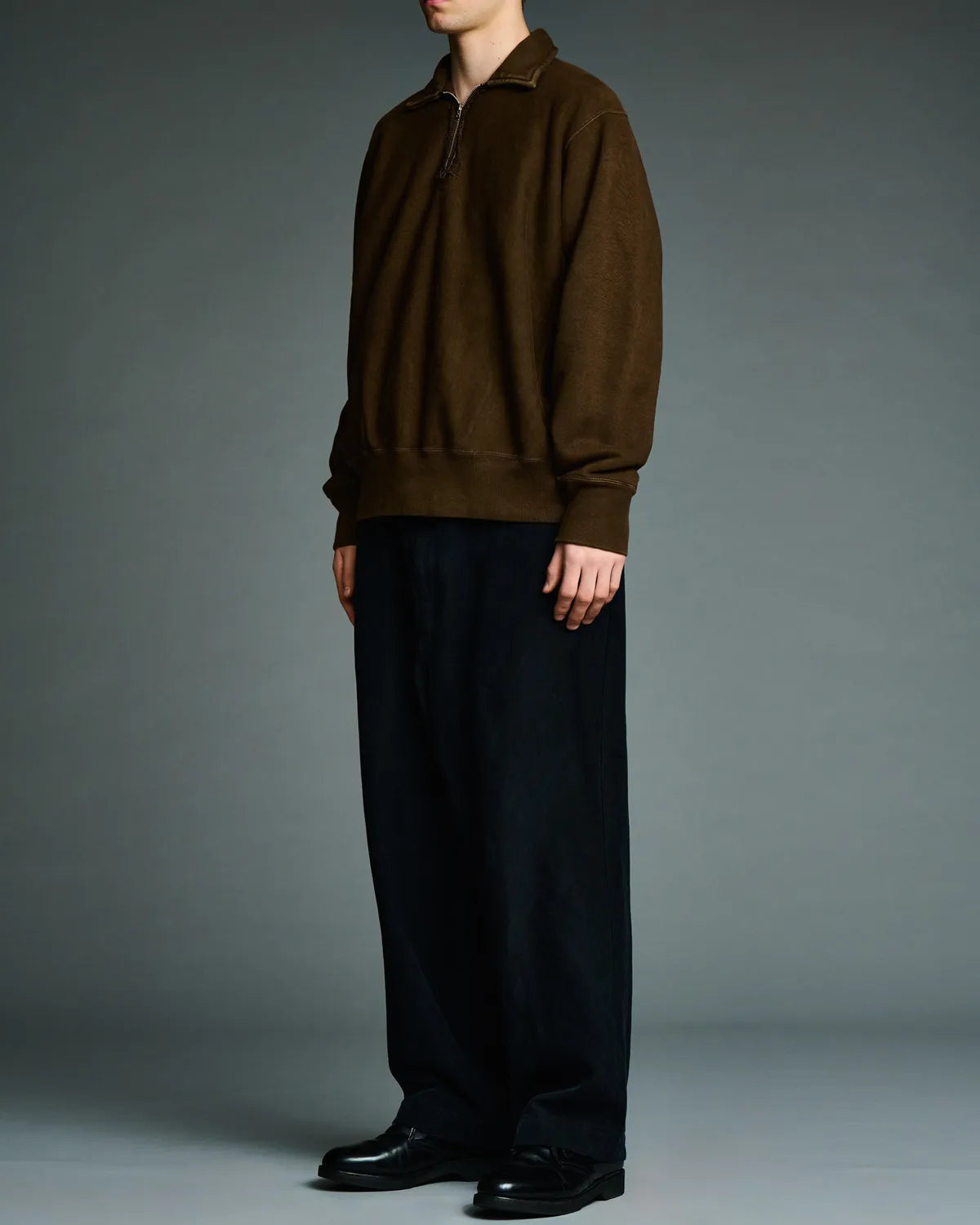A.PRESSE / Vintage Half Zip Sweatshirt (26AAP-05-12)