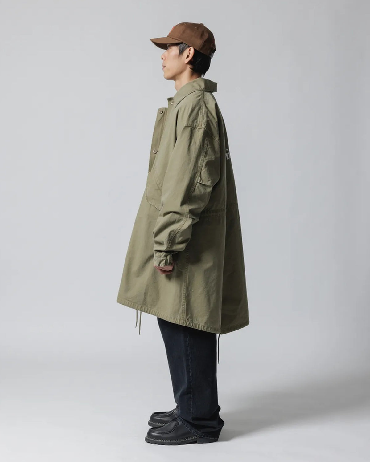 ECSTATIC RESEARCH / FISHTAIL TRENCH COAT (EC0005-0105)