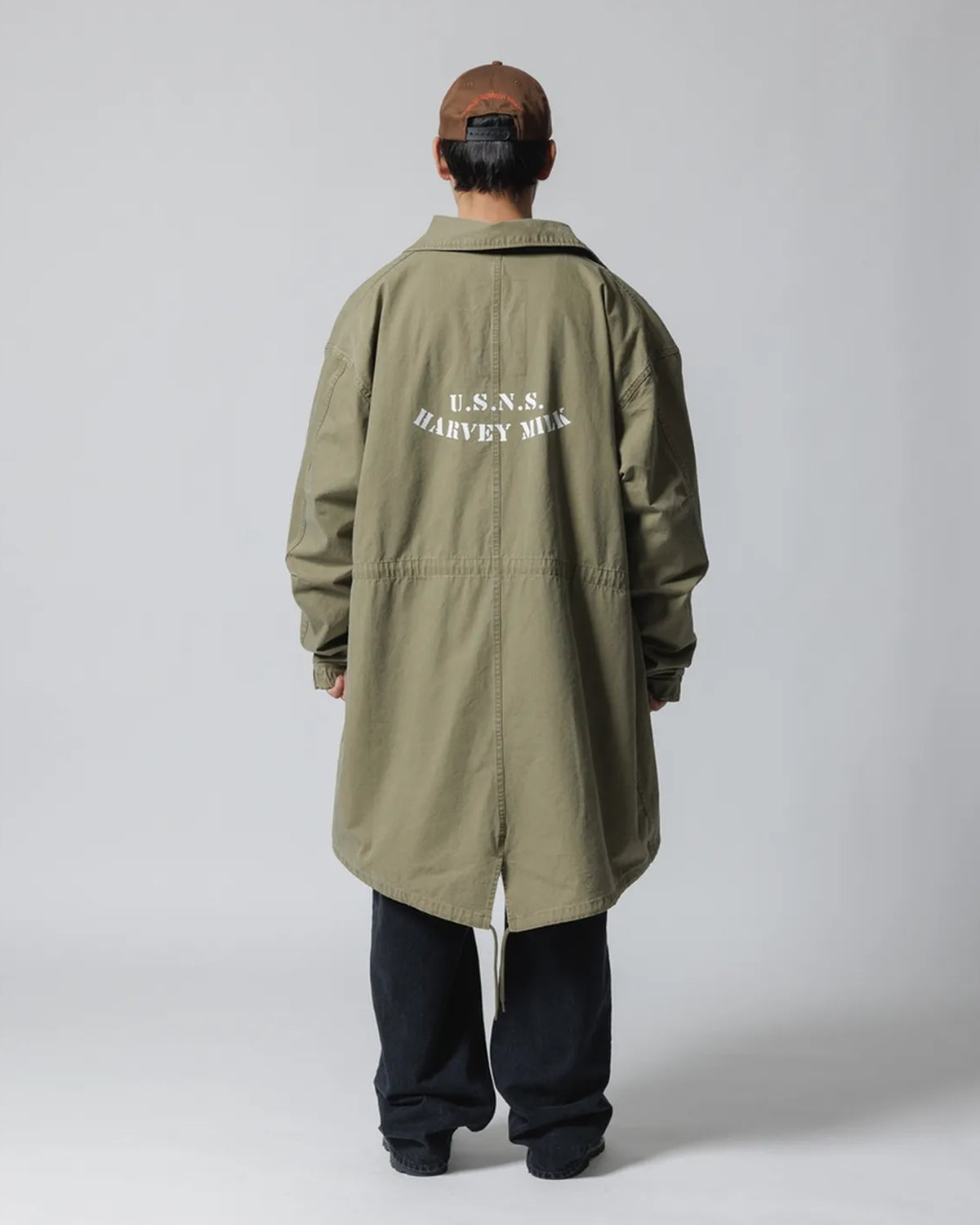 ECSTATIC RESEARCH / FISHTAIL TRENCH COAT (EC0005-0105)