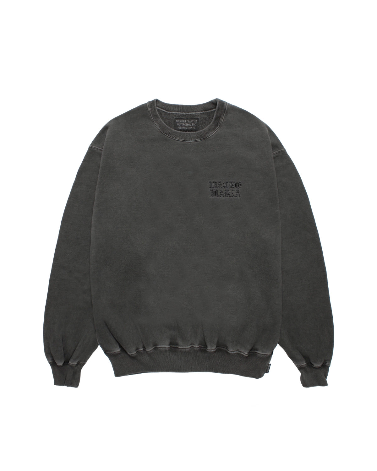 WACKO MARIA / WASHED MIDDLE WEIGHT CREW NECK SWEAT SHIRT (26SSE-WMC-SS3)