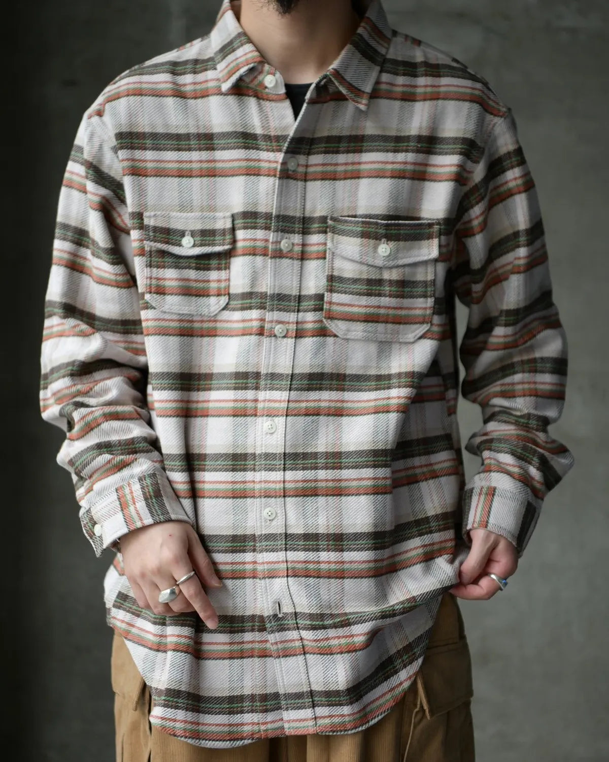 MODMNT / TWILL CHECK FIELD SHIRT (M2520-1I020F)
