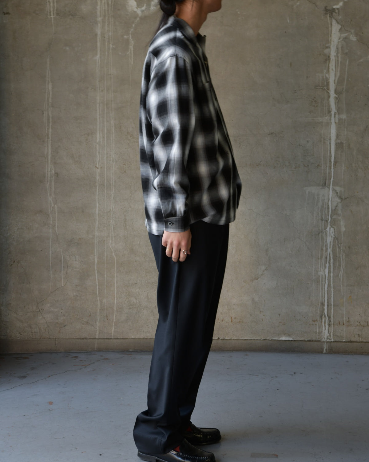 BEDWIN & THE HEARTBREAKERS / FIVE BROTER Ex. L/S CHECK SHIRT "VIN" (26SB1762)