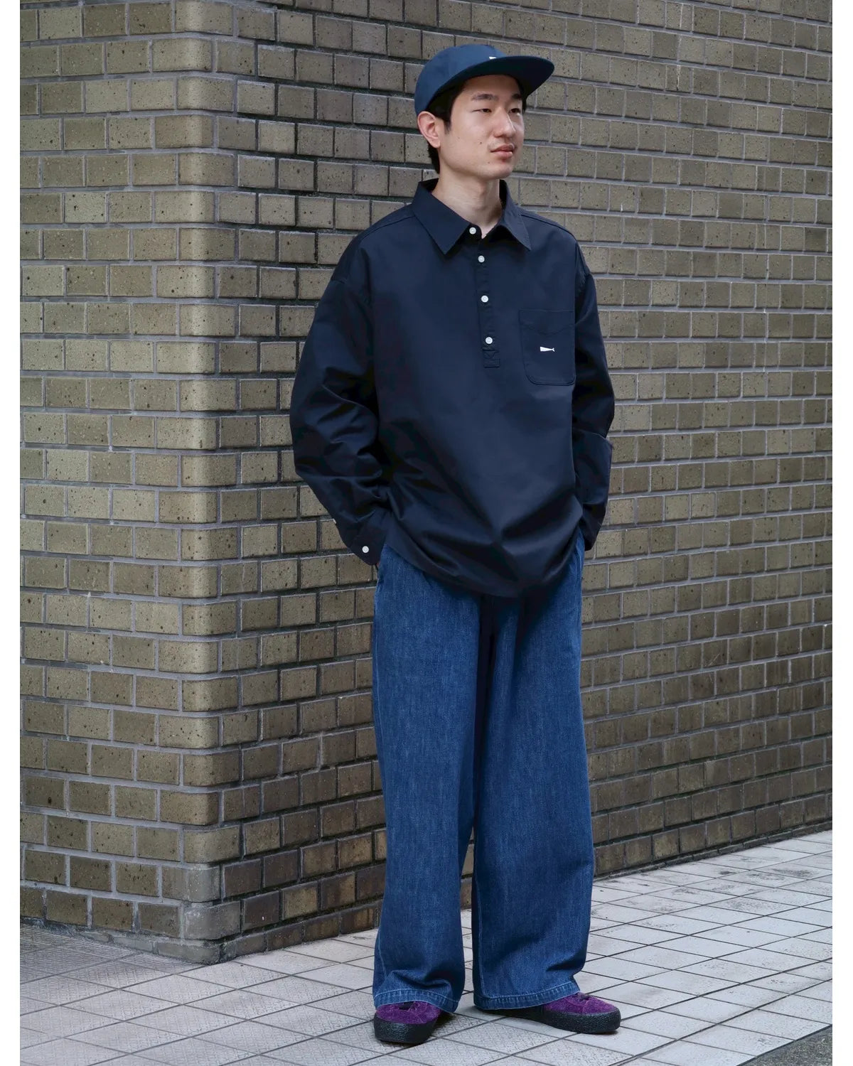 DESCENDANT / VOIL PULLOVER LS SHIRT (252CPDS-SHM03)