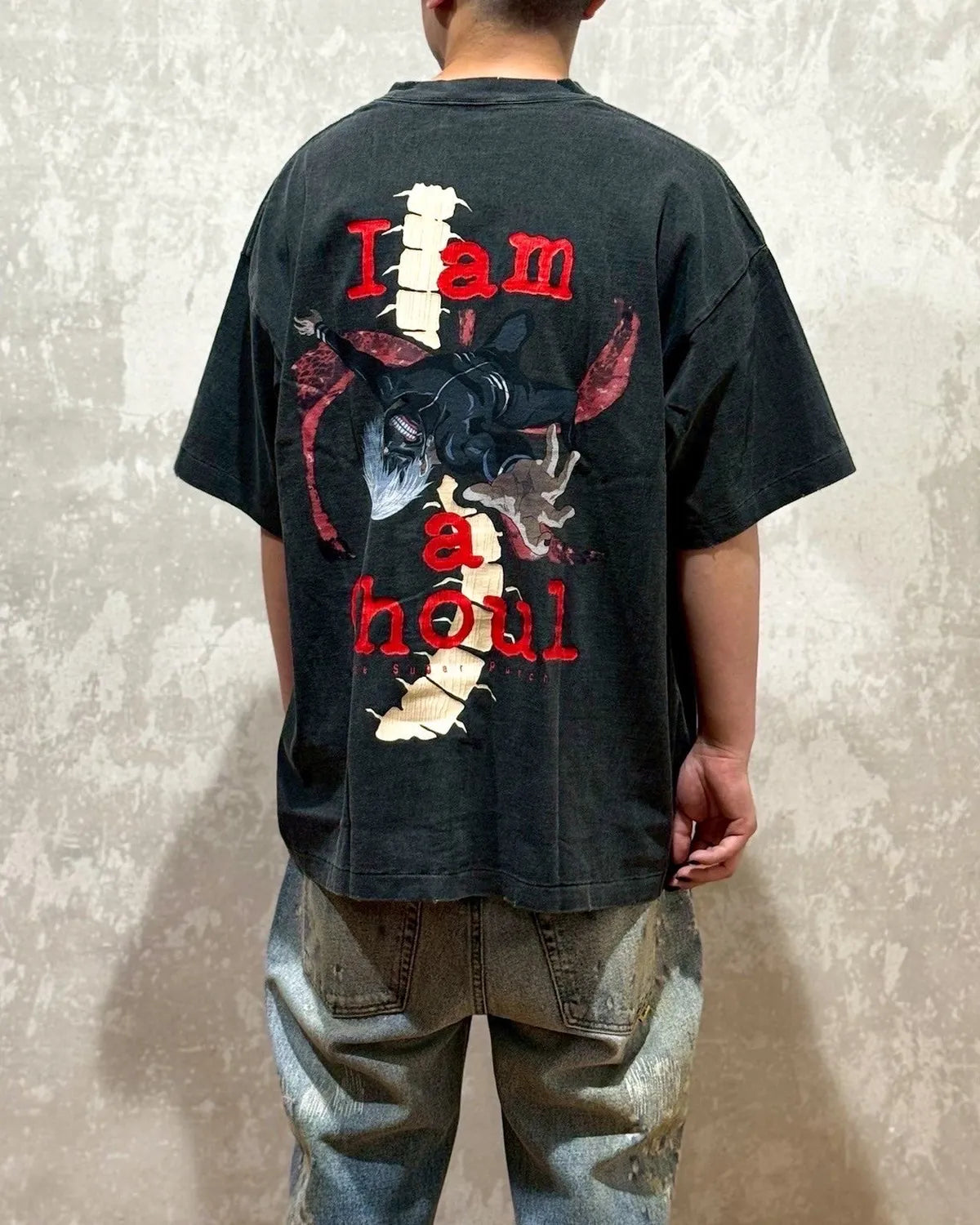 THE SUGAR PUNCH × 東京喰種 / S/S T-Shirt -KANEKI BACK BORN (TTGM25SM004)