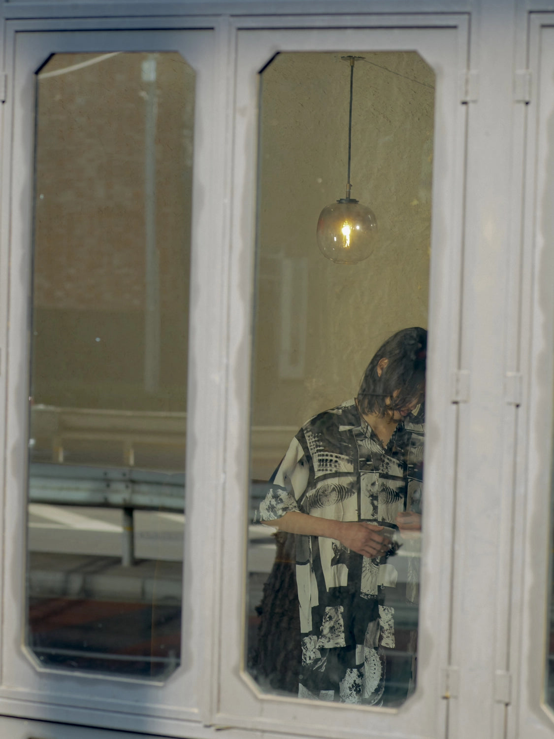 LASTMAN / PRINTED OPEN COLLOAR SHIRTS feat.UG (261LM-SH01)