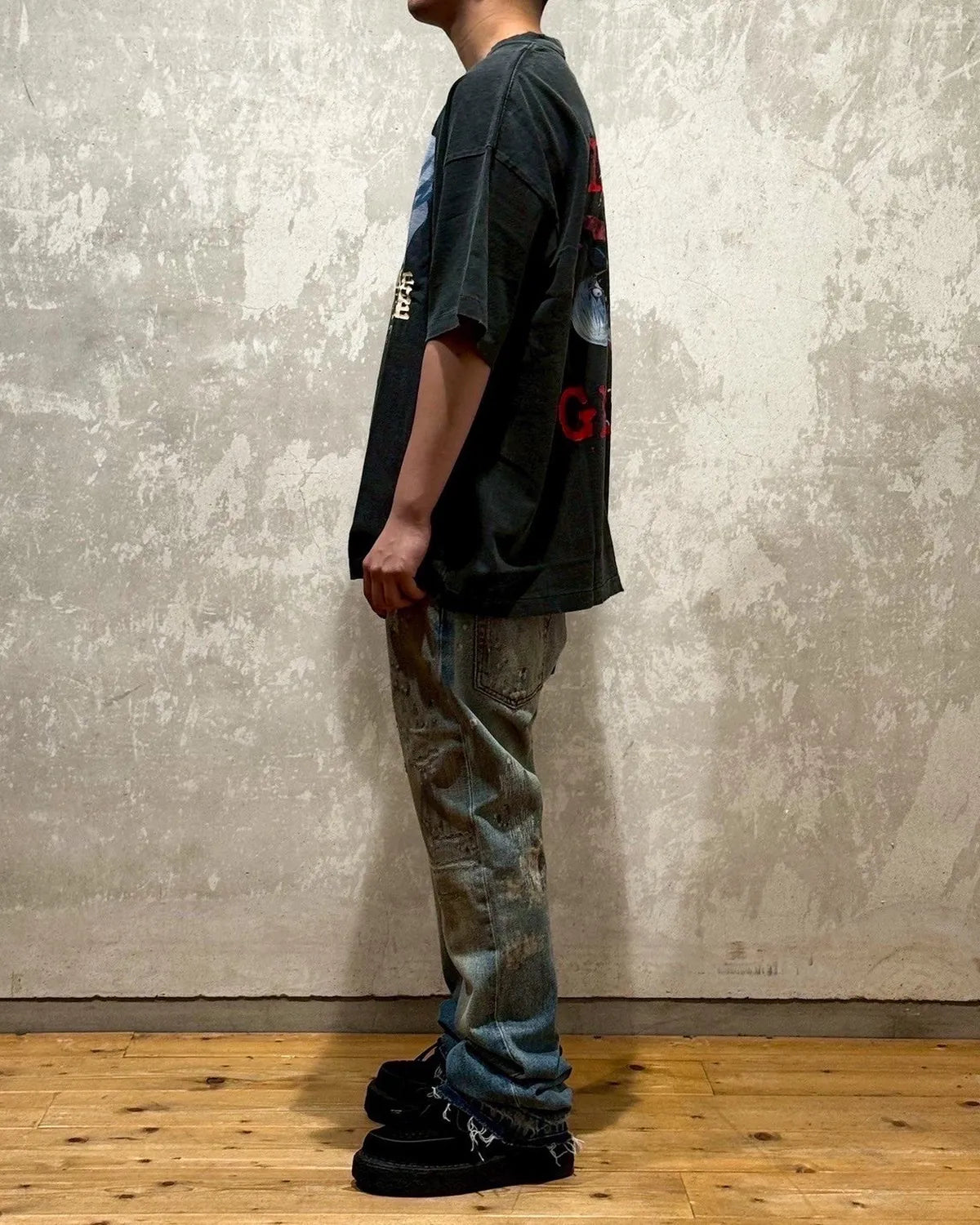 THE SUGAR PUNCH × 東京喰種 / S/S T-Shirt -KANEKI BACK BORN (TTGM25SM004)