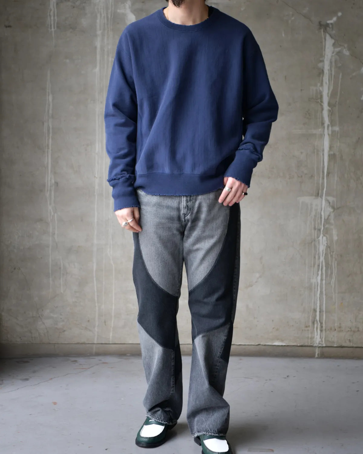 DEAR BORO / Sashiko Crew Neck Sweatshirts (793-6132002)
