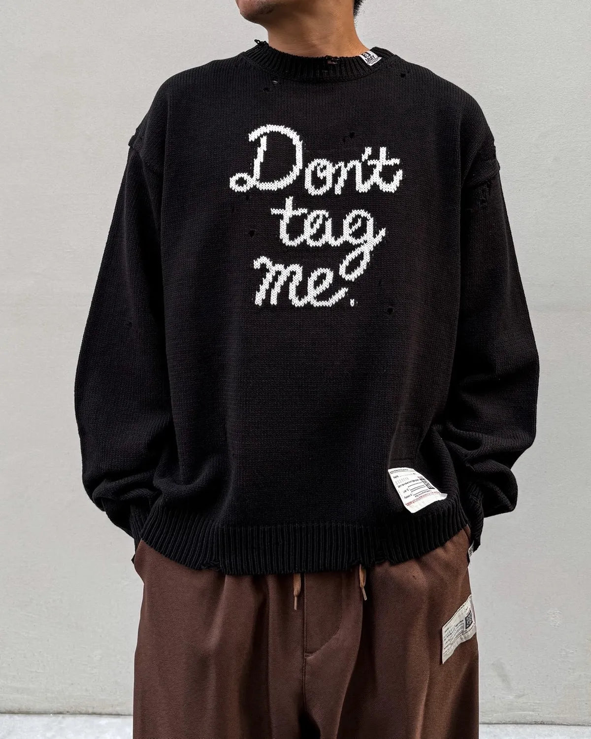 Maison MIHARA YASUHIRO / Don't Tag Me Jacquard Knit Sweater (A17SW521)