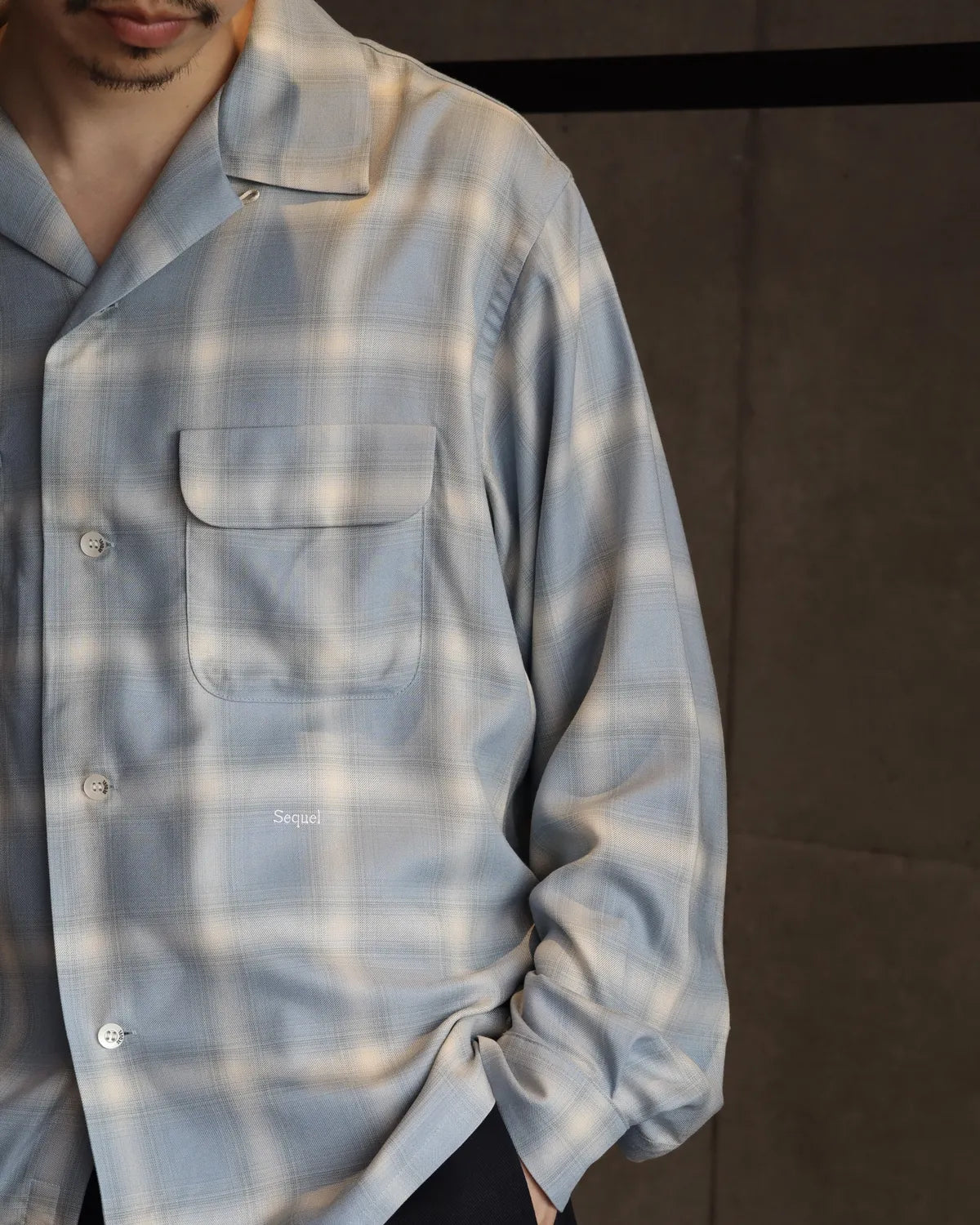 SEQUEL LINE CHECK SHIRT シークエル チェックシャツ M