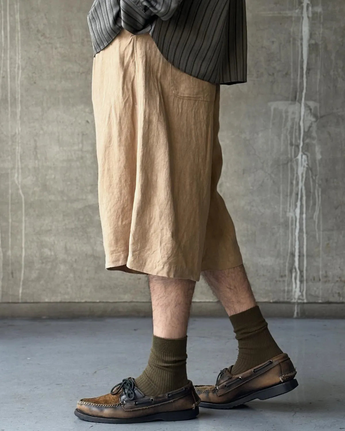 POLYPLOID / TUCK WIDE SHORTS B (B-3-008-068)