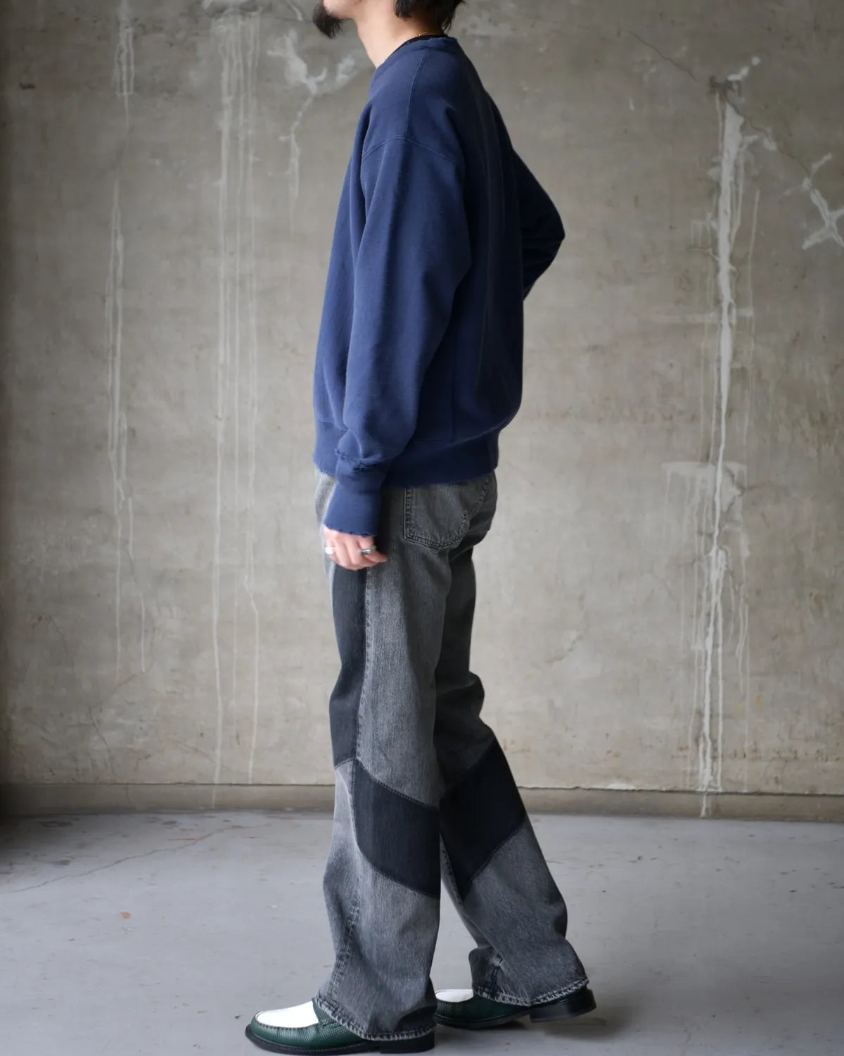 DEAR BORO / Sashiko Crew Neck Sweatshirts (793-6132002)