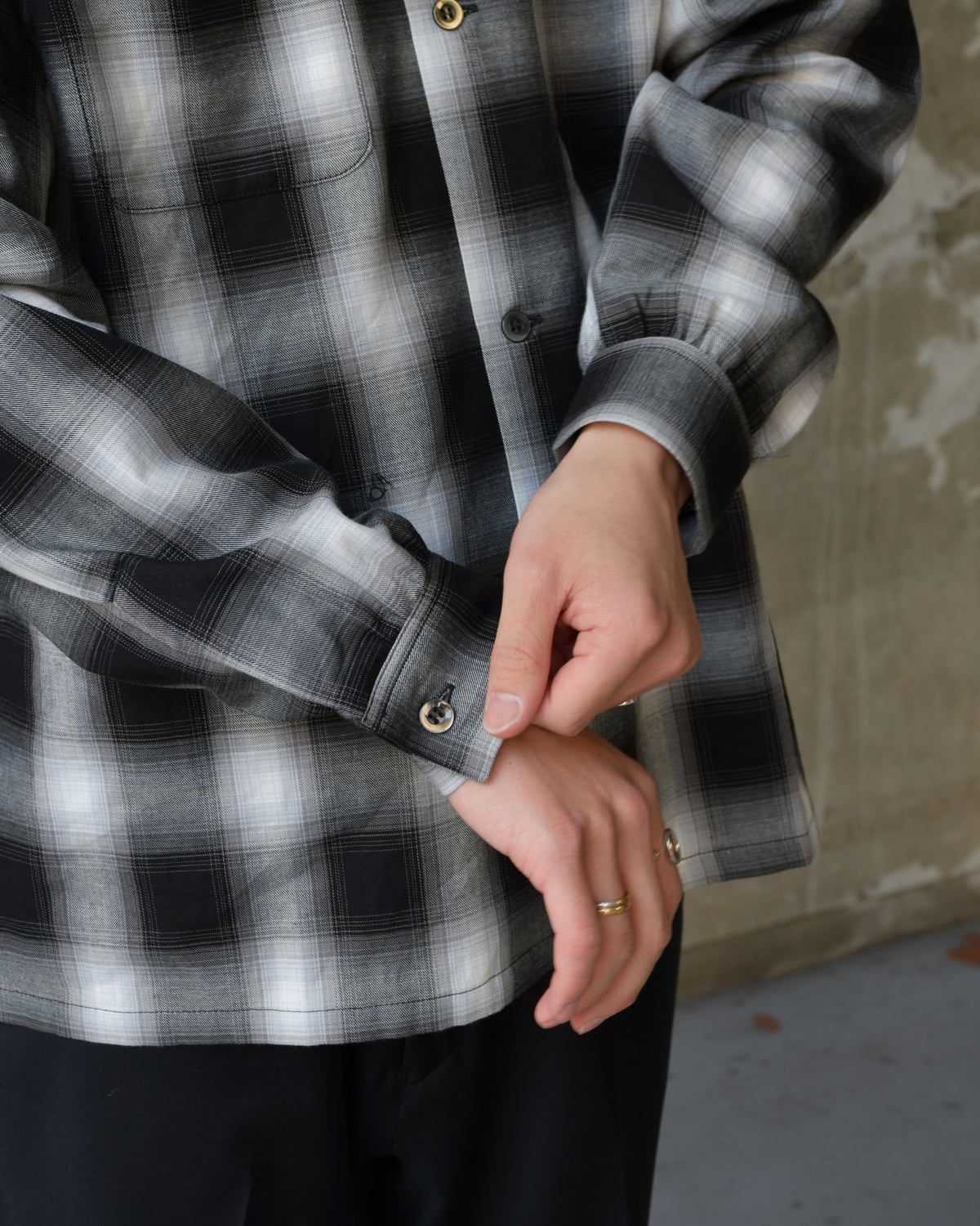 BEDWIN & THE HEARTBREAKERS / FIVE BROTER Ex. L/S CHECK SHIRT "VIN" (26SB1762)