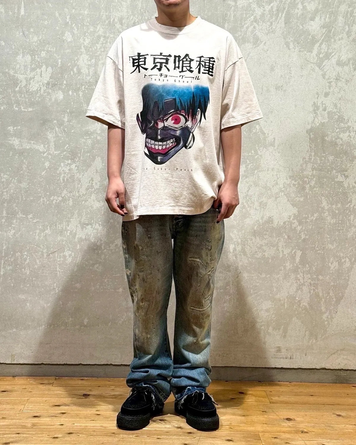 THE SUGAR PUNCH × 東京喰種 / S/S T-Shirt -KANEKI MASK (TTGM25SM001)
