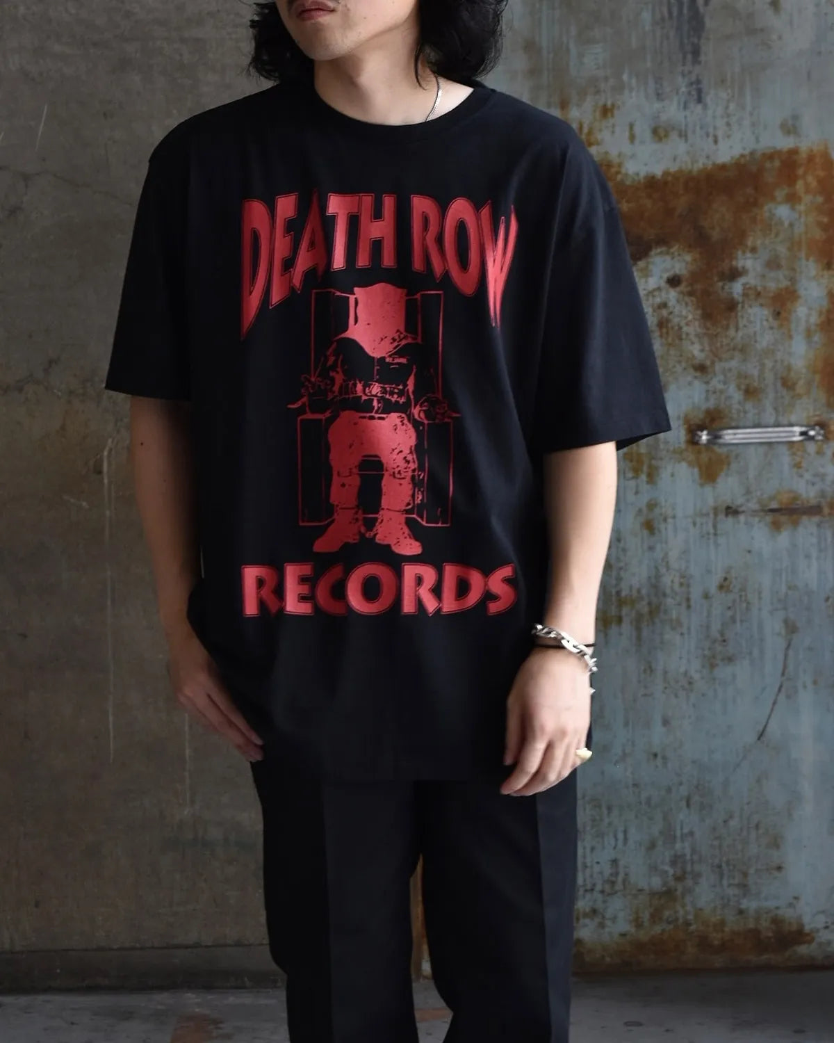 WACKO MARIA × DEATH ROW RECORDS / WASHED HEAVY WEIGHT T-SHIRT (DEATHROW-WM-WT01)