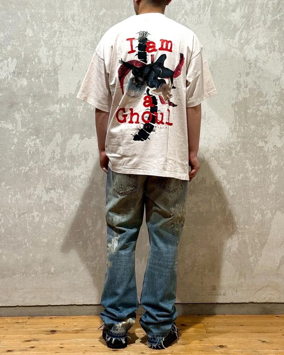 THE SUGAR PUNCH × 東京喰種 / S/S T-Shirt -KANEKI BACK BORN (TTGM25SM004)