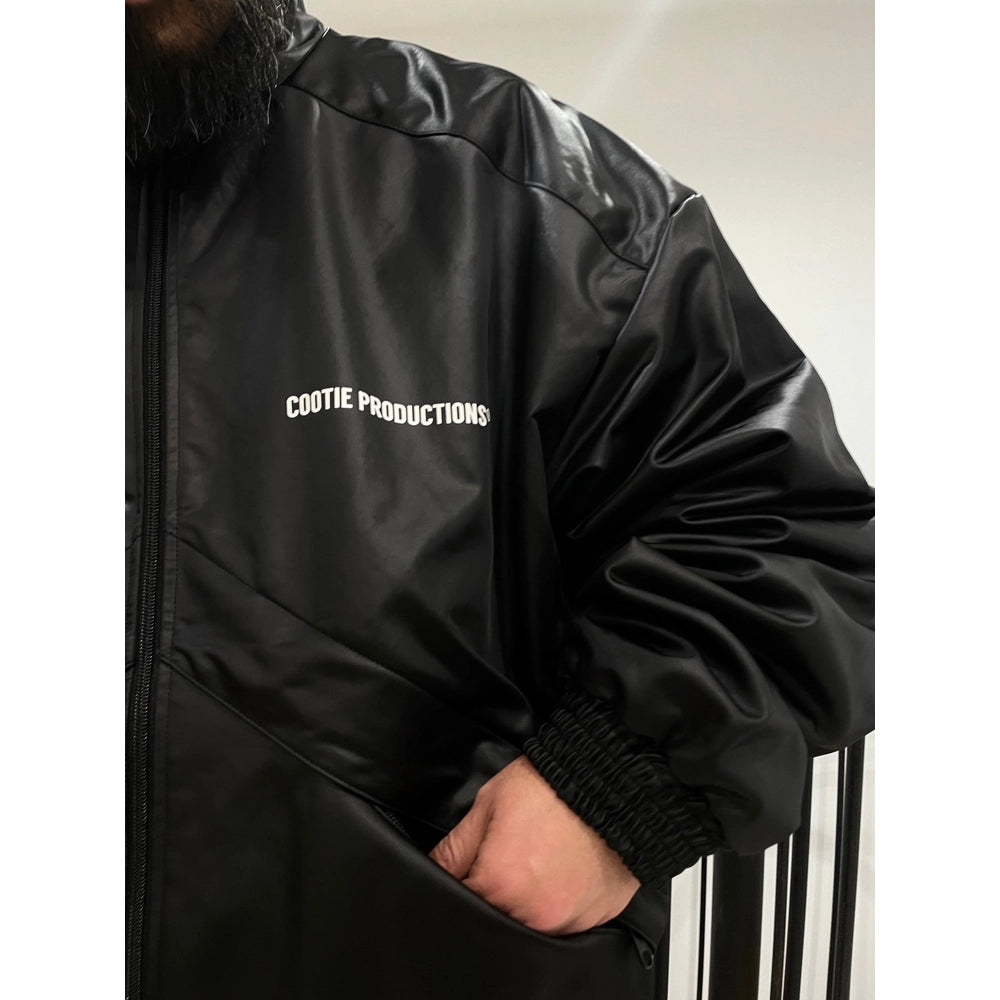 COOTIE PRODUCTIONS® / Damp Coated Satin Track Jacket (CTE-24A232)