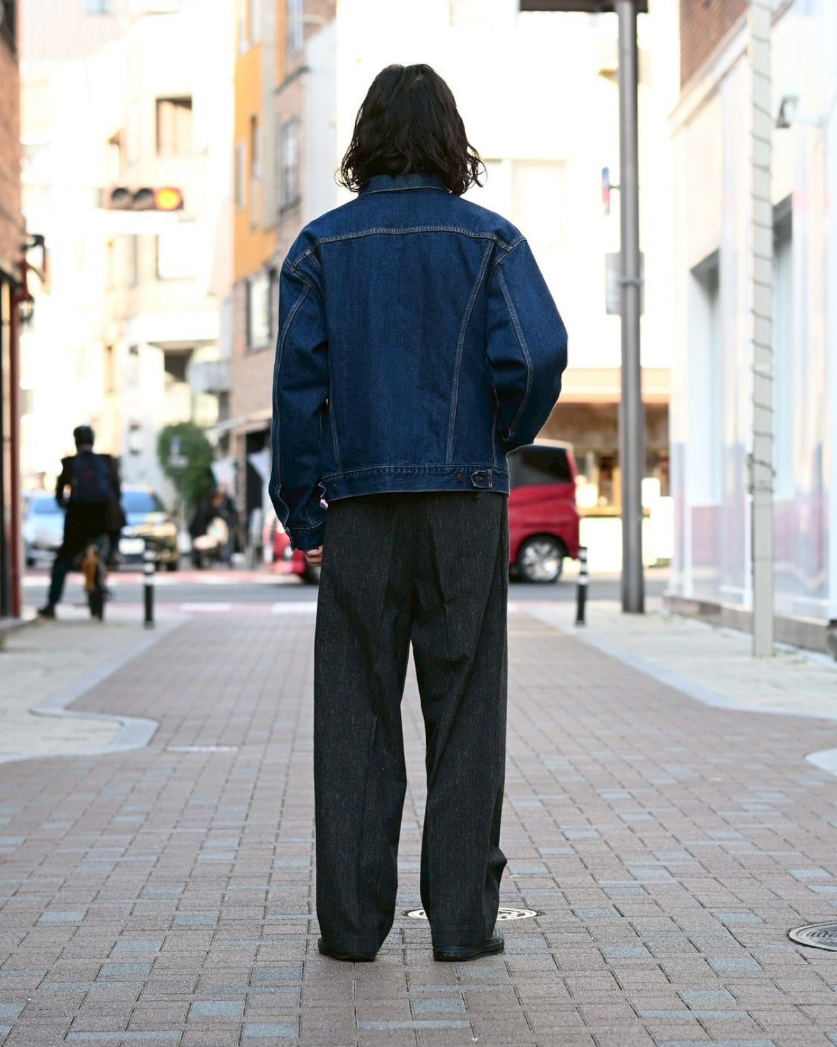 blurhms / Cotton Mix Nep Trousers  (BHS26S002BMX)