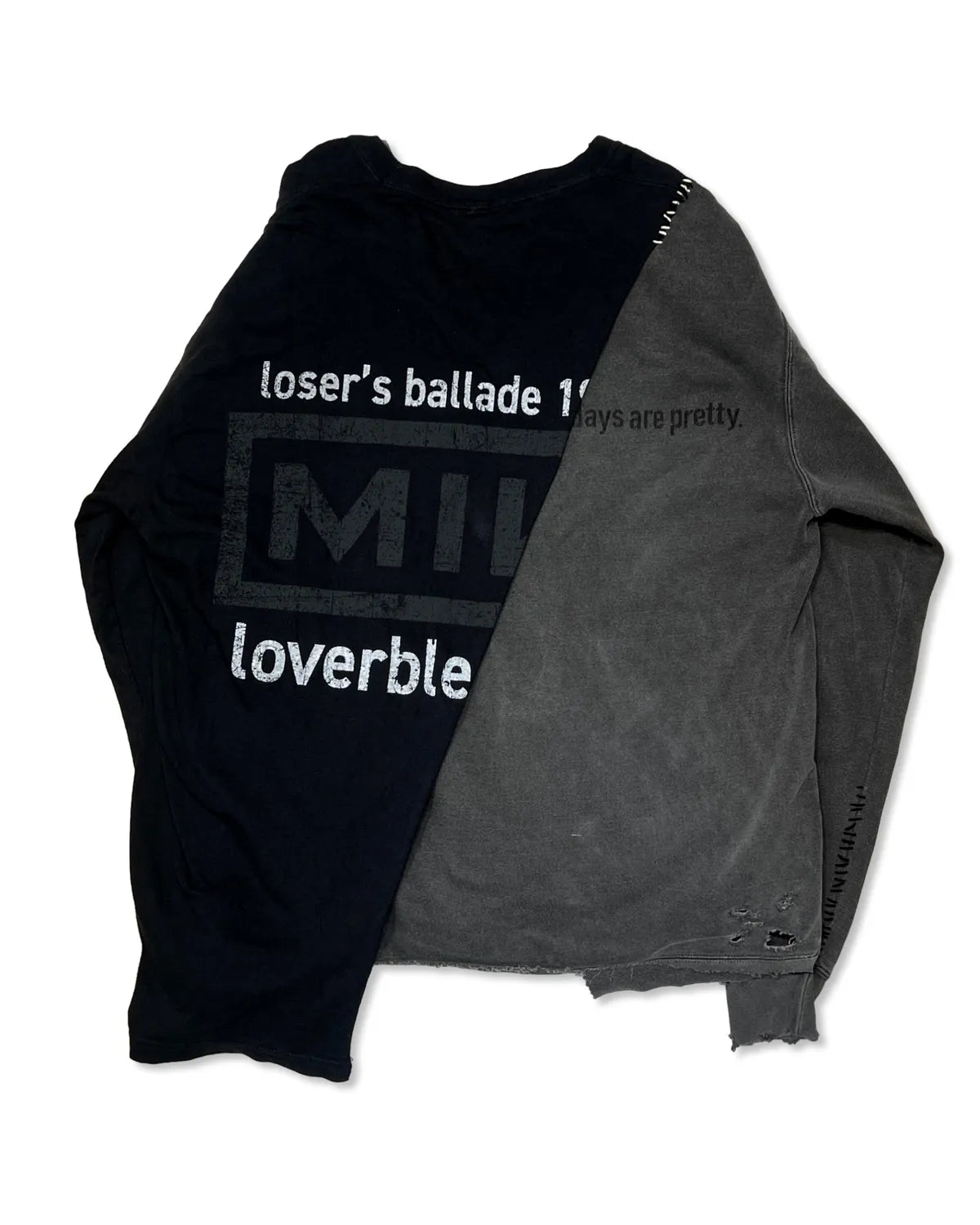 MINUS / Bootleg Layered Crew Sweat (A MAN'S SHADOW)
