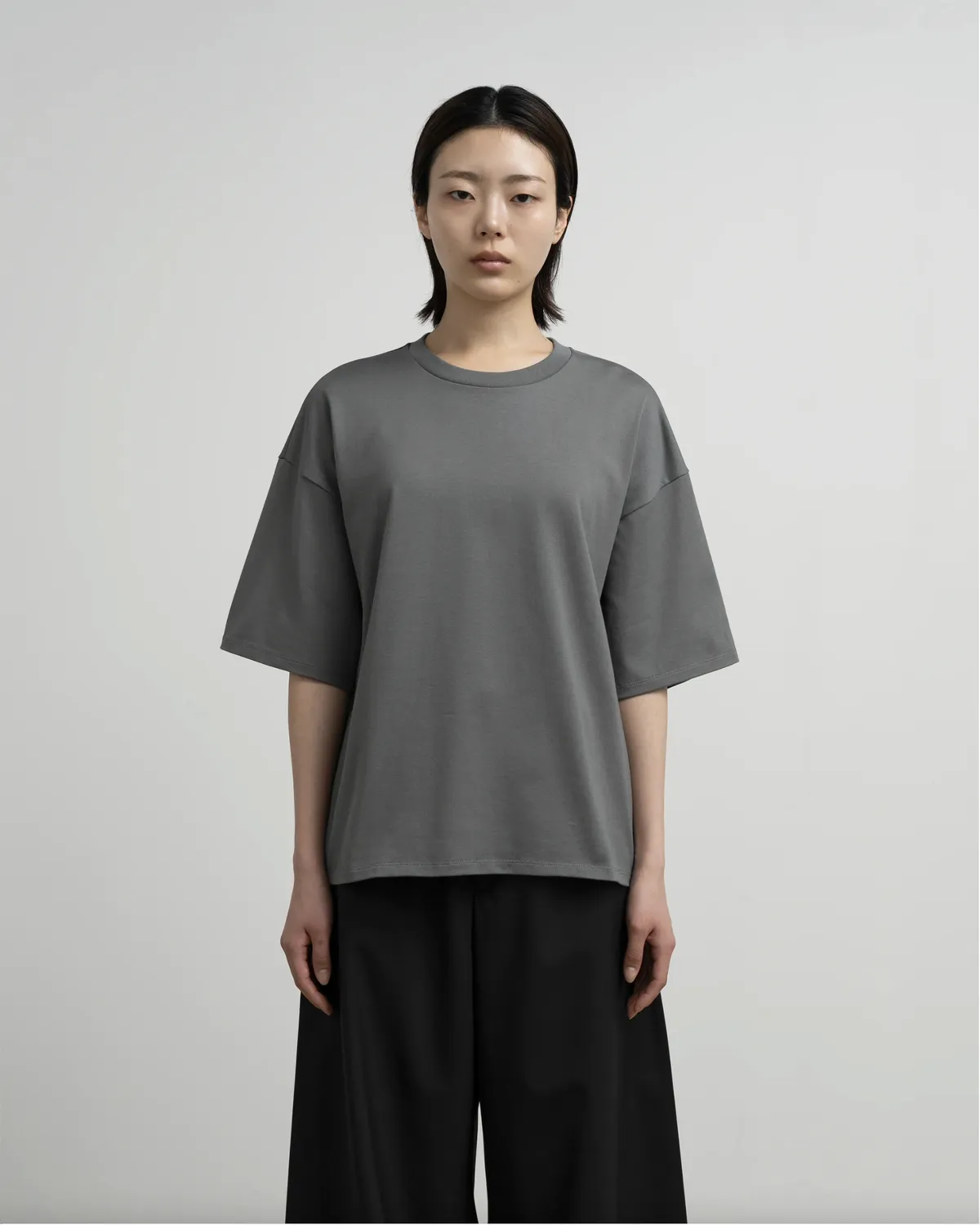 Graphpaper / Tri Spun Cotton Crew Neck Tee (GL263-70360)