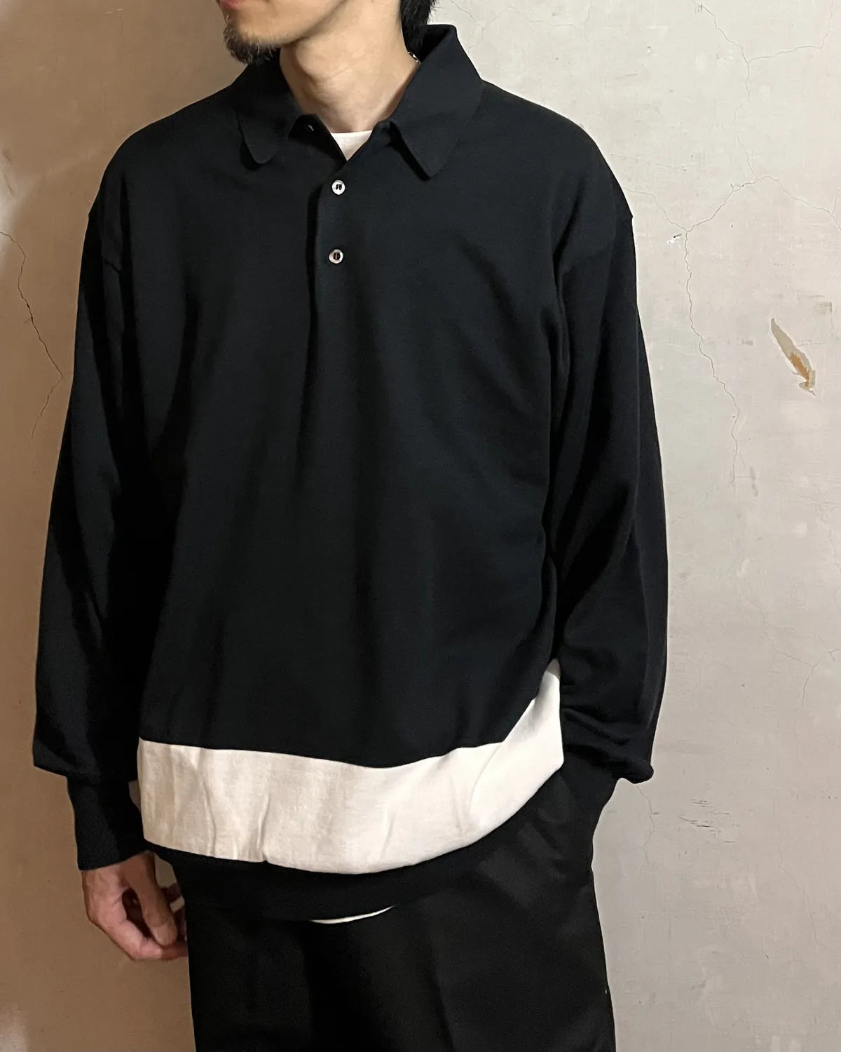 SEQUEL / KNIT POLO LONG SLEEVE (SQ-26SS-KN-03)