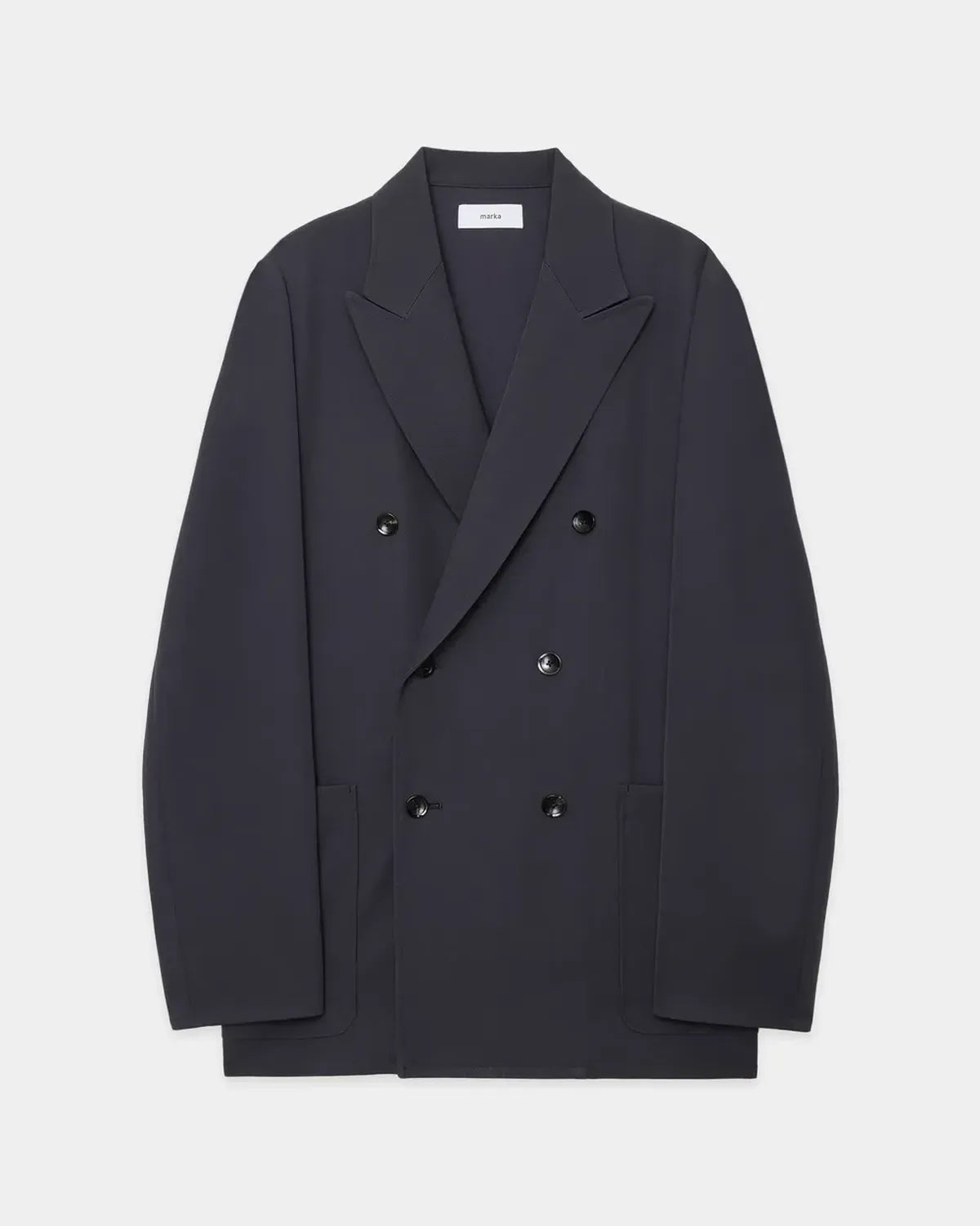 marka / 2/60 Washer Wool Gabardine W.B Jacket Loose Fit (M25D01JK01C)