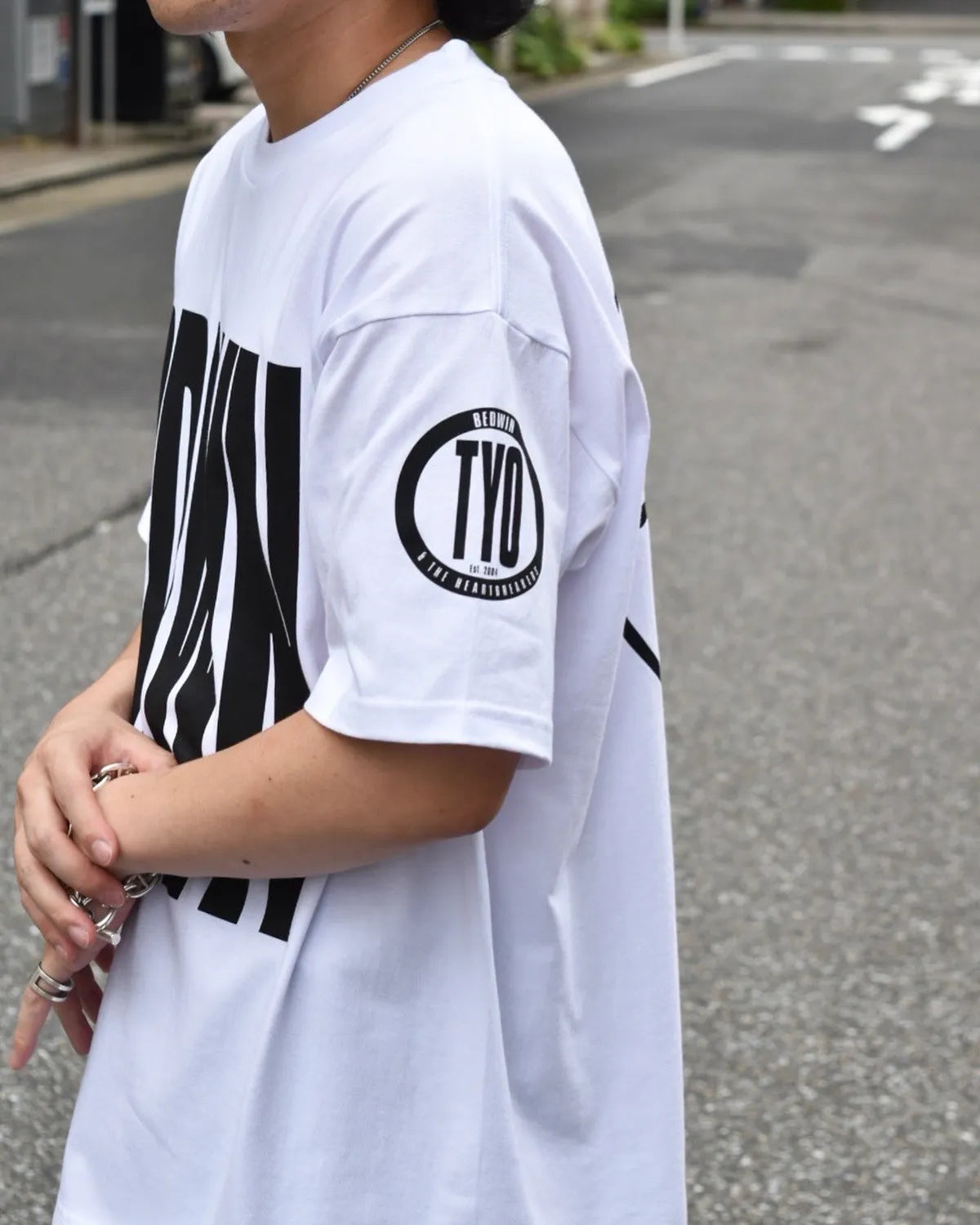 BEDWIN & THE HEARTBREAKERS / S/S PRINTED TEE "BILL" (25AB2222)