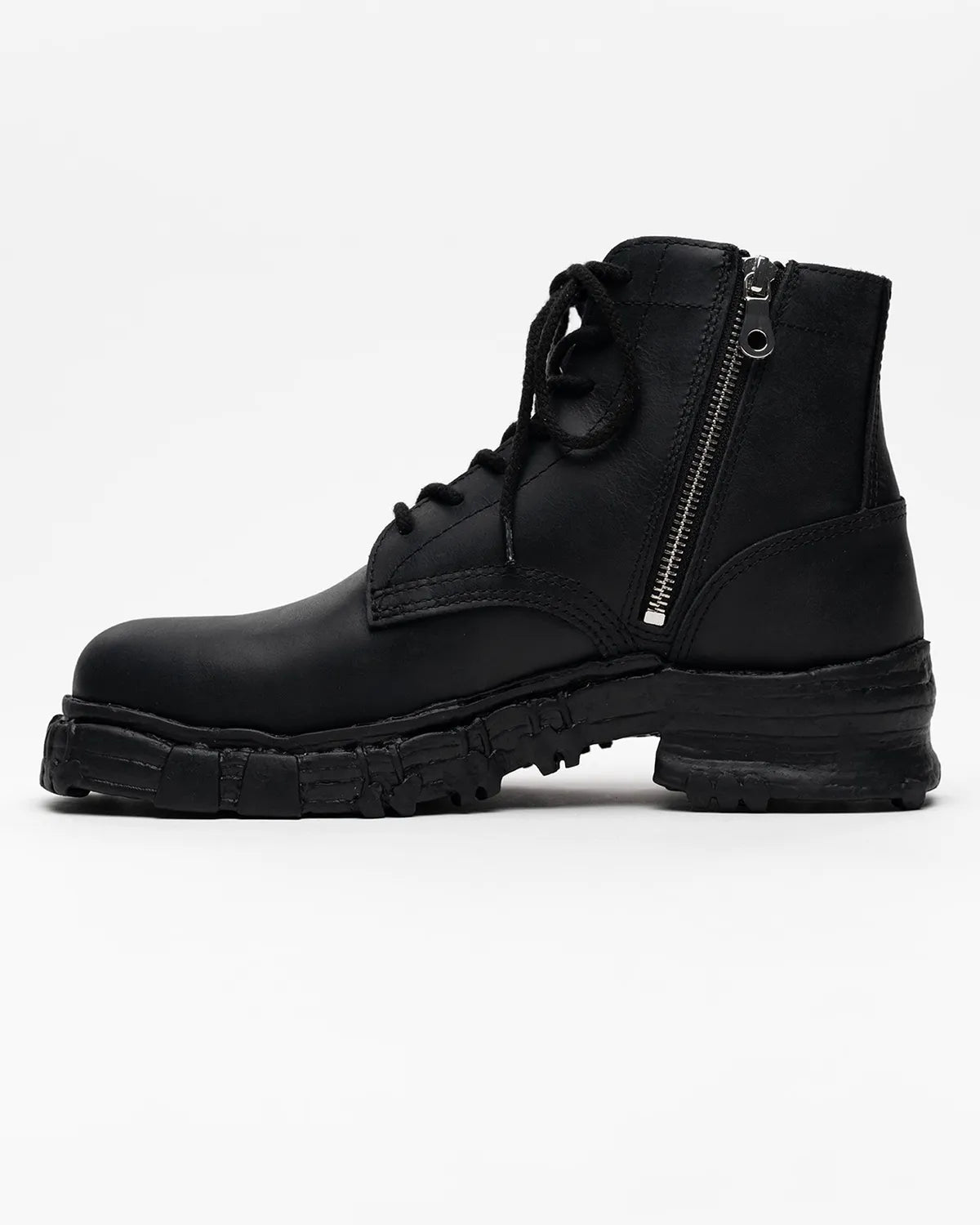 Maison MIHARA YASUHIRO General Scale. / "JOSEPH" Vintage-like Sole Leather Boots (S16FW709)