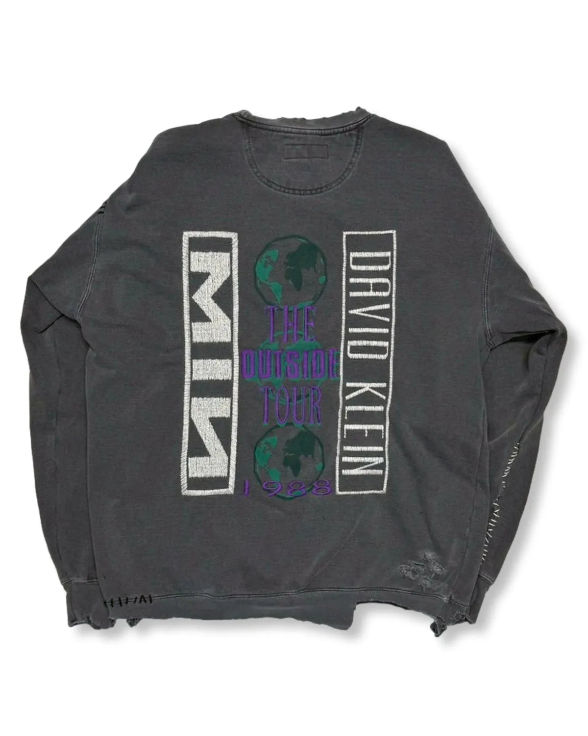 MINUS / Bootleg DIY Crew Sweat With Repaired(OUTSIDE TOUR)