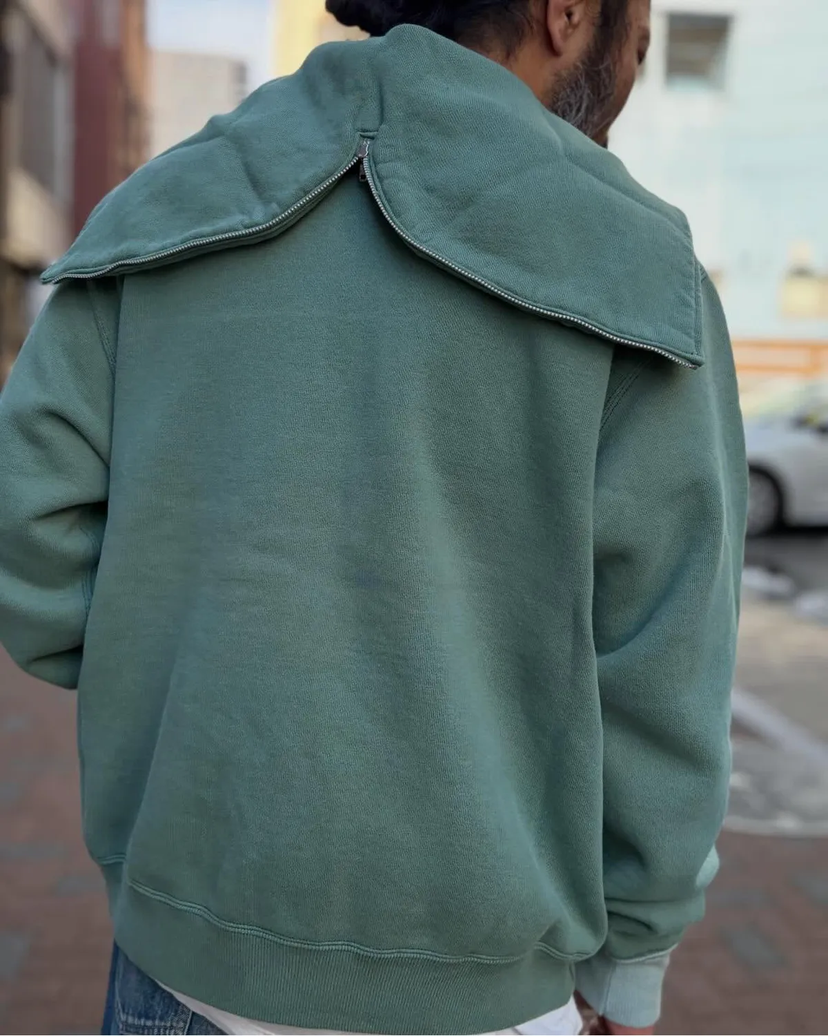 A.PRESSE / Vintage Sailor Hood Half Zip Sweatshirt (26SAP-05-13)