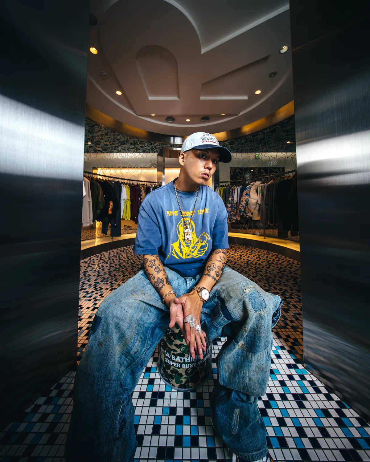 碧様購入専用 SAINT M×××××× (セントマイケル) × A BATHING APE® BEPA_SS TEE |公式