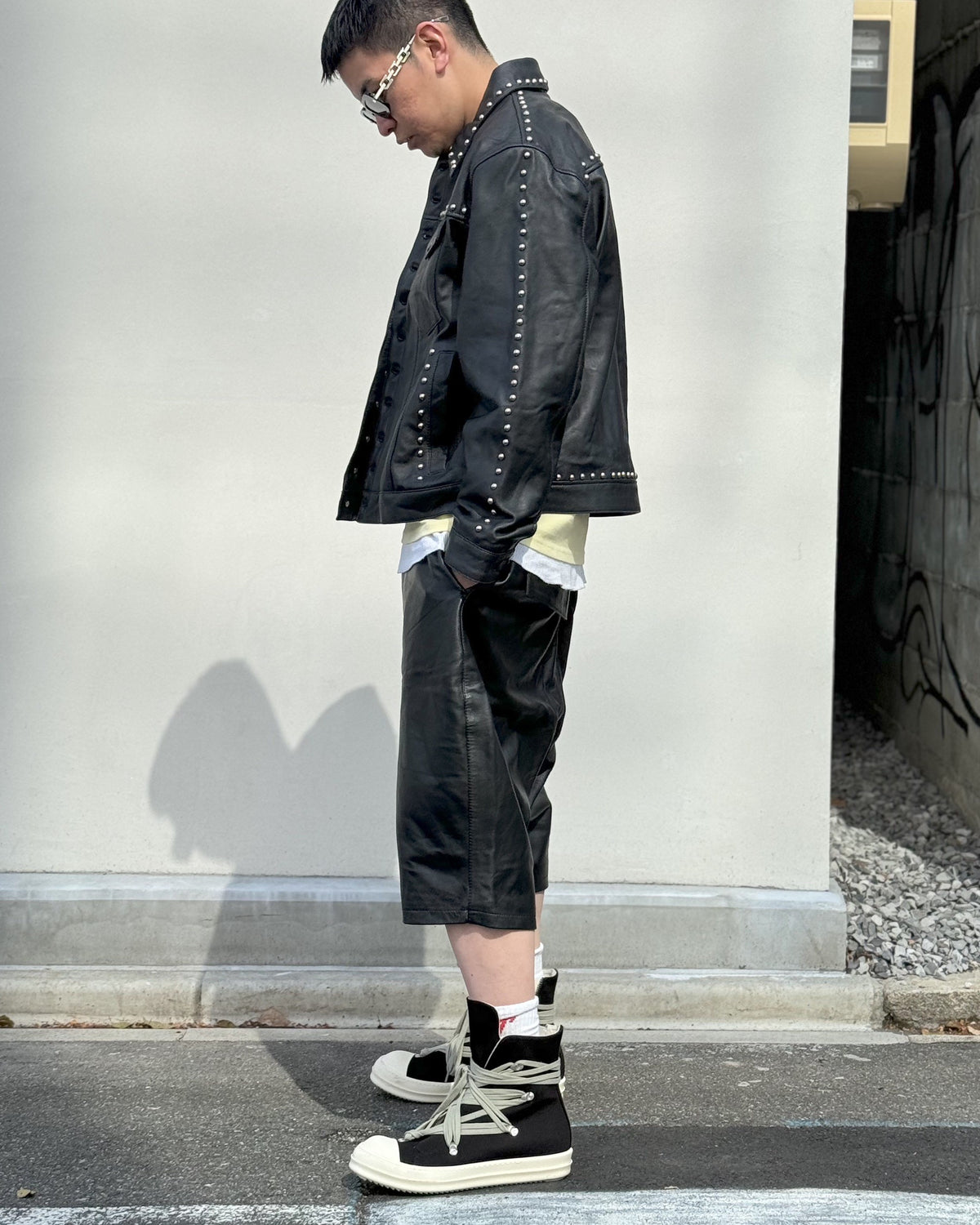 A Good Bad Influence / LAMB LEATHER SHORTS (AGBI-26SS-LPT04)