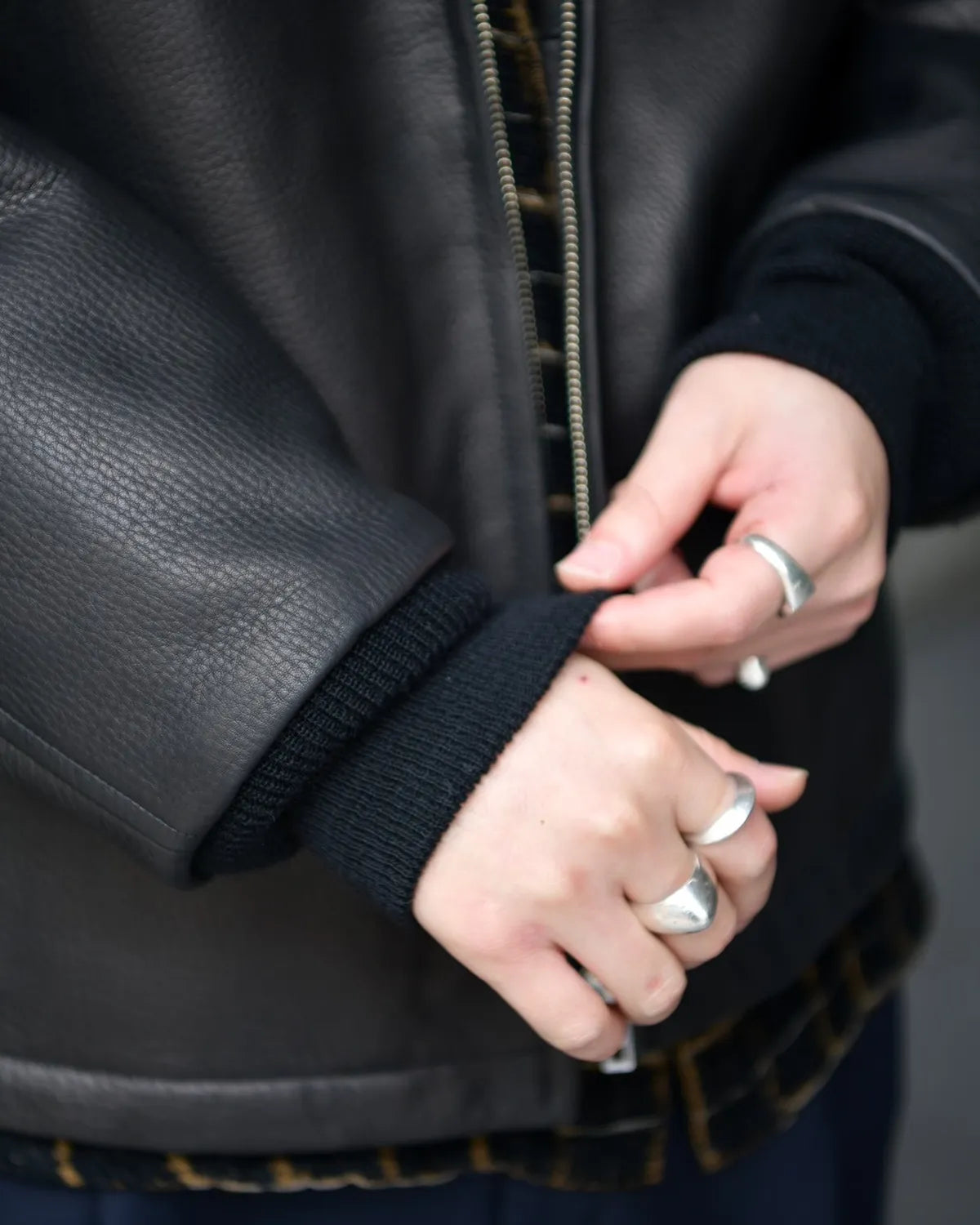 WACKO MARIA / LEATHER BOA JACKET (25FW-WMO-BL01)